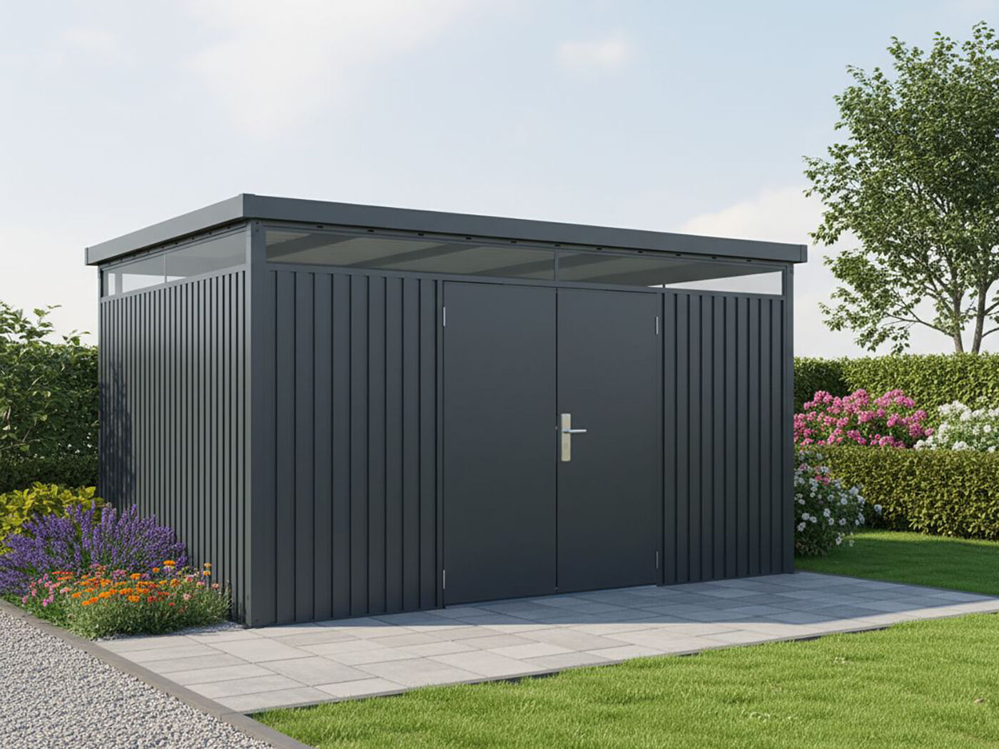 18% Rabatt ! StarLine Metall Gerätehaus Modell Solidum 11,4 m² 4x4m Unkategorisiert online kaufen 18% Rabatt ! StarLine Metall Gerätehaus Modell Solidum 11,4 m² 4x4m Unkategorisiert online kaufen
