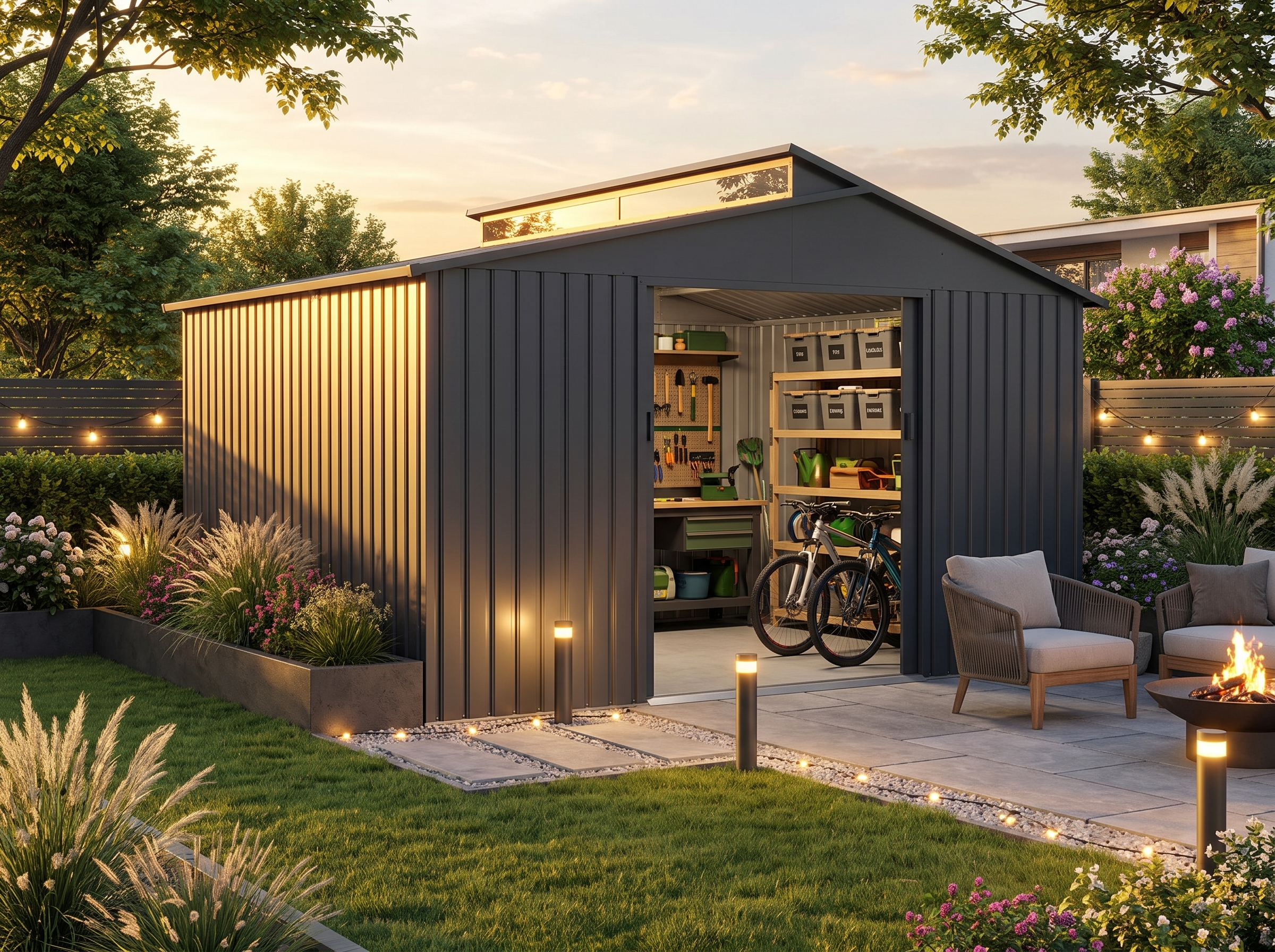 19% Rabatt ! Metall Gerätehaus Modell Viva 13,36 m² Unkategorisiert online kaufen