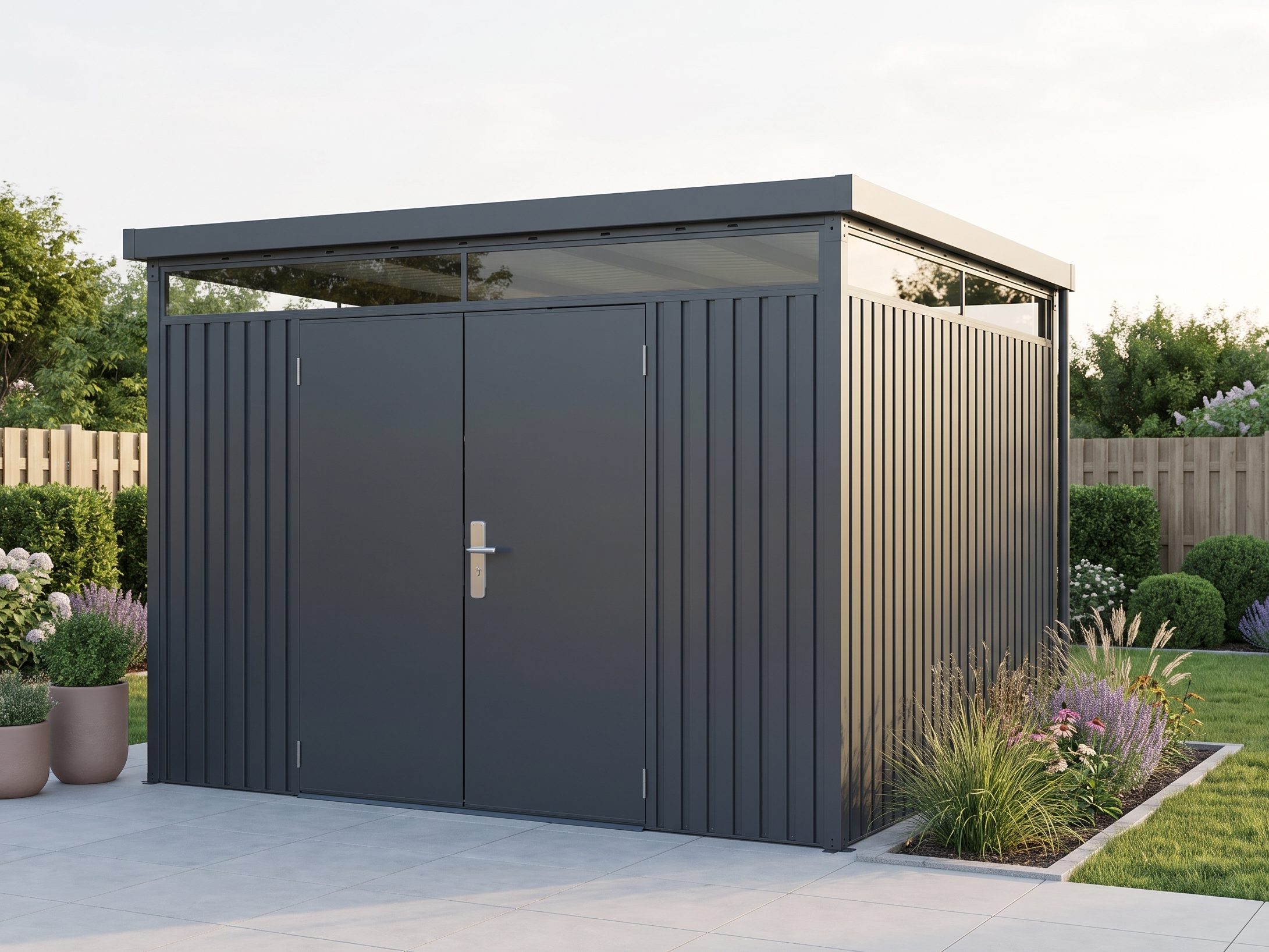 19% Rabatt ! StarLine Metall Gerätehaus Modell Solidum 9,0 m² 3x3m Unkategorisiert online kaufen