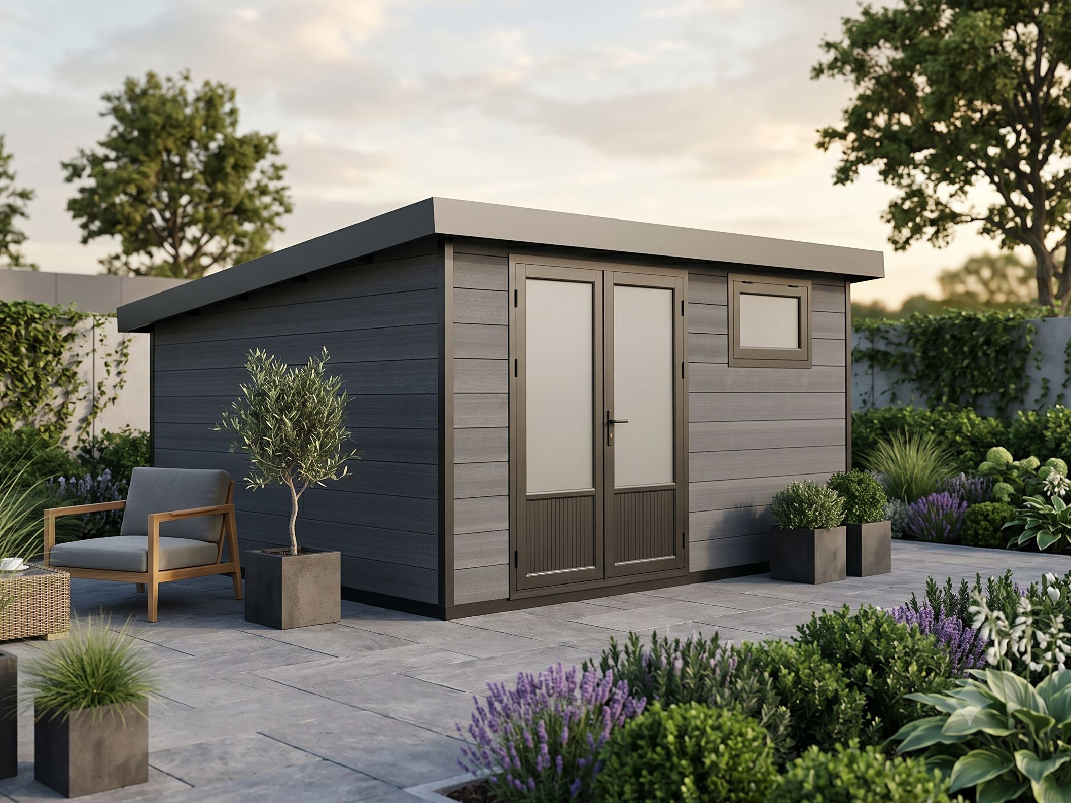 26% Rabatt ✓ 4 × 3 m | WPC Gartenhütte Style DeLuxe 13,70 m² | modern Unkategorisiert online kaufen 26% Rabatt ✓ 4 × 3 m | WPC Gartenhütte Style DeLuxe 13,70 m² | modern Unkategorisiert online kaufen