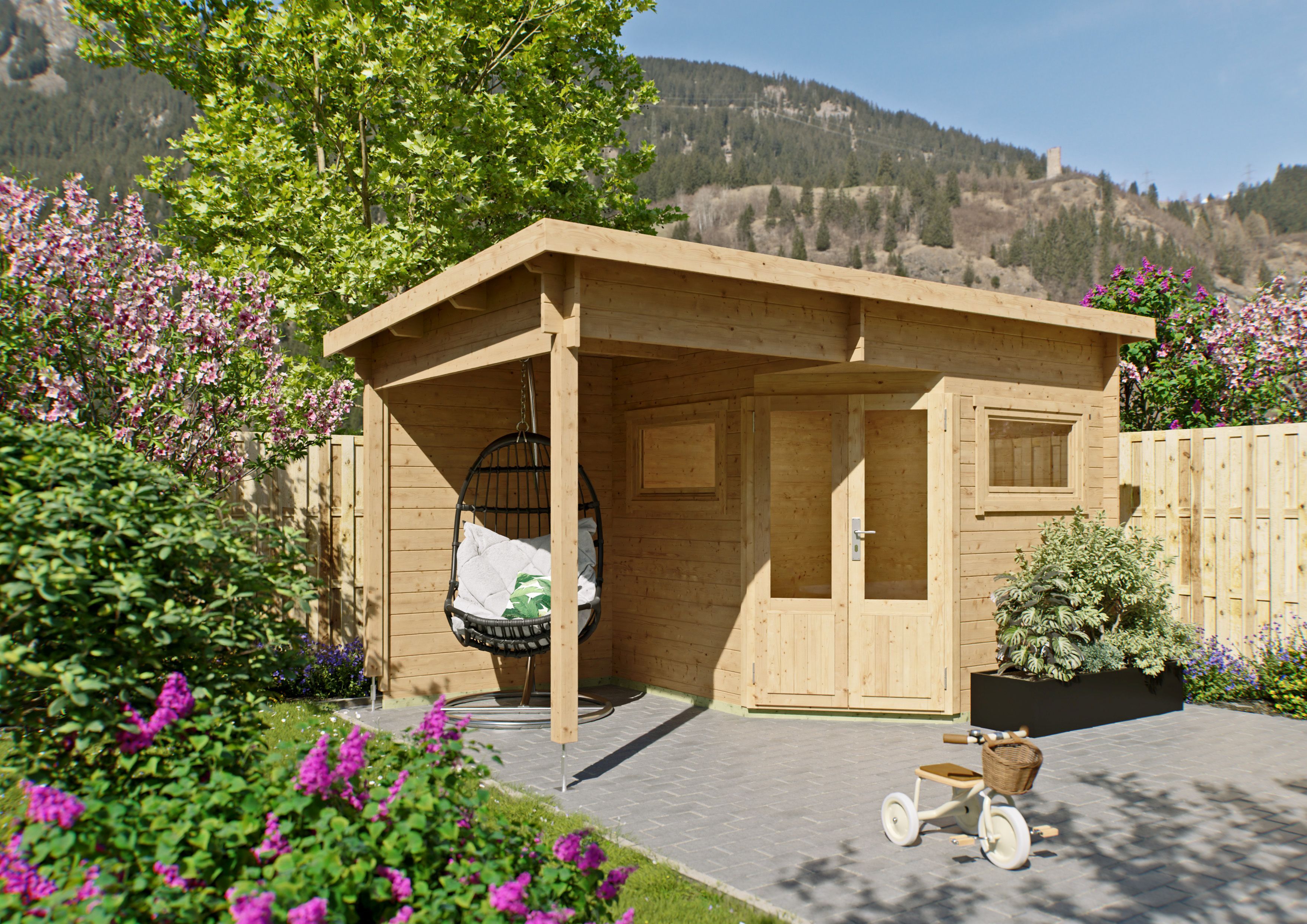 26% Rabatt ! Fjordholz 5-Eck Gartenhütte Modell Leva 2B 5x3m Unkategorisiert online kaufen