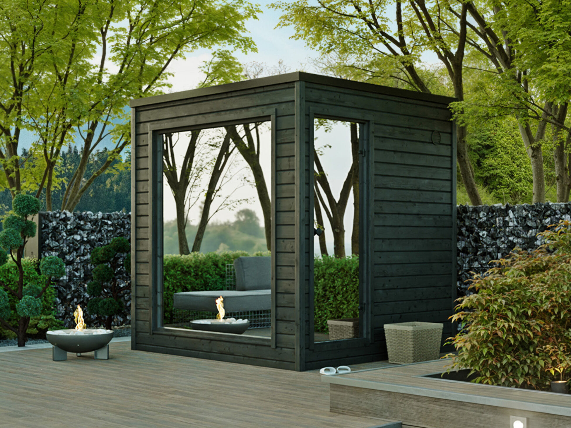 26% Rabatt ! Fjordholz Design-Saunahaus Modell Paradiso Black E Unkategorisiert online kaufen