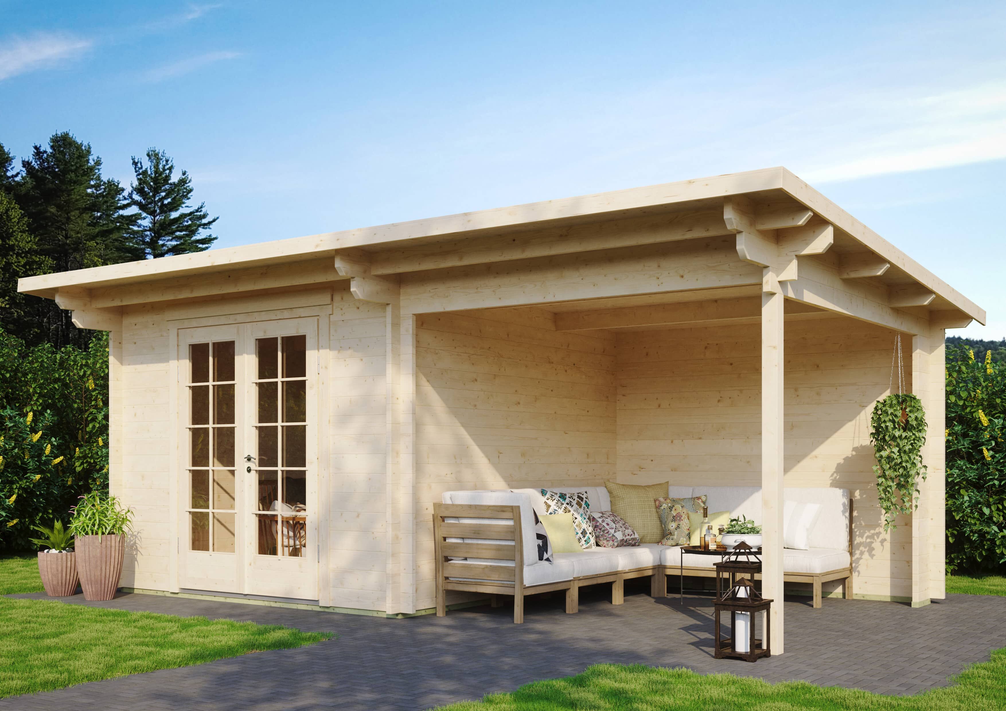 26% Rabatt ! Fjordholz Gartenhaus Modell Jacob 44 A mit Seitend Unkategorisiert online kaufen