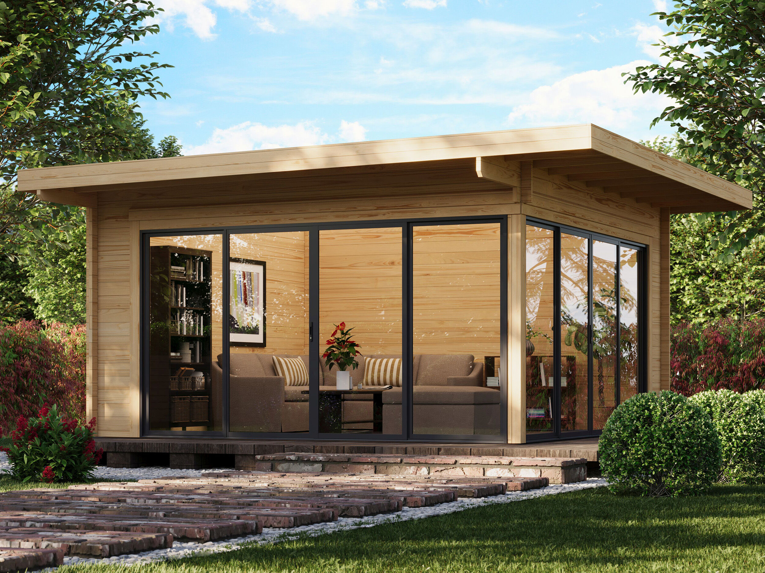 26% Rabatt ! Fjordholz Gartenhaus Modell Office IsoSlide 10 Unkategorisiert online kaufen
