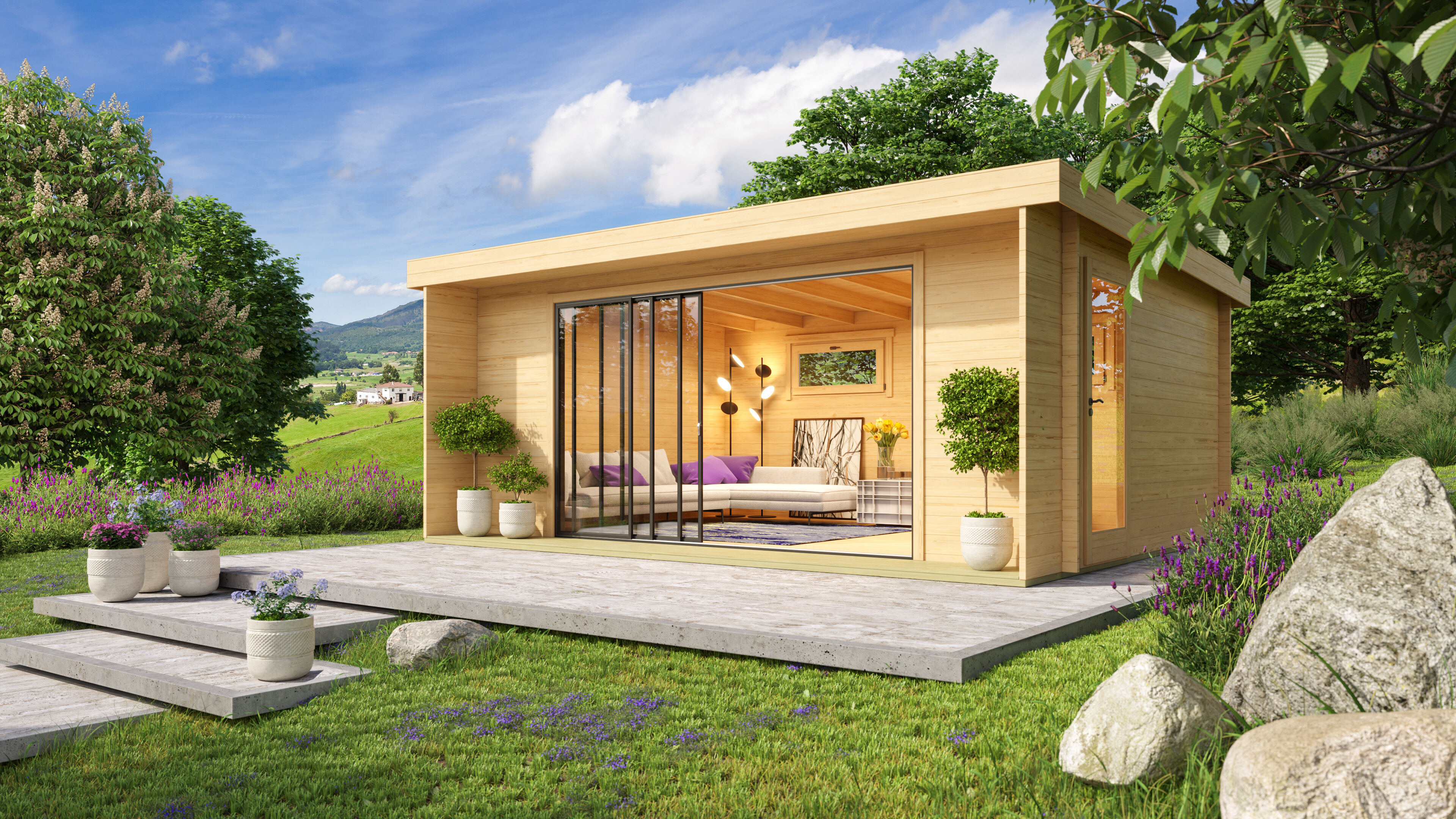 26% Rabatt ! Fjordholz Gartenhütte Alu Concept 70 I 6x4m Unkategorisiert online kaufen