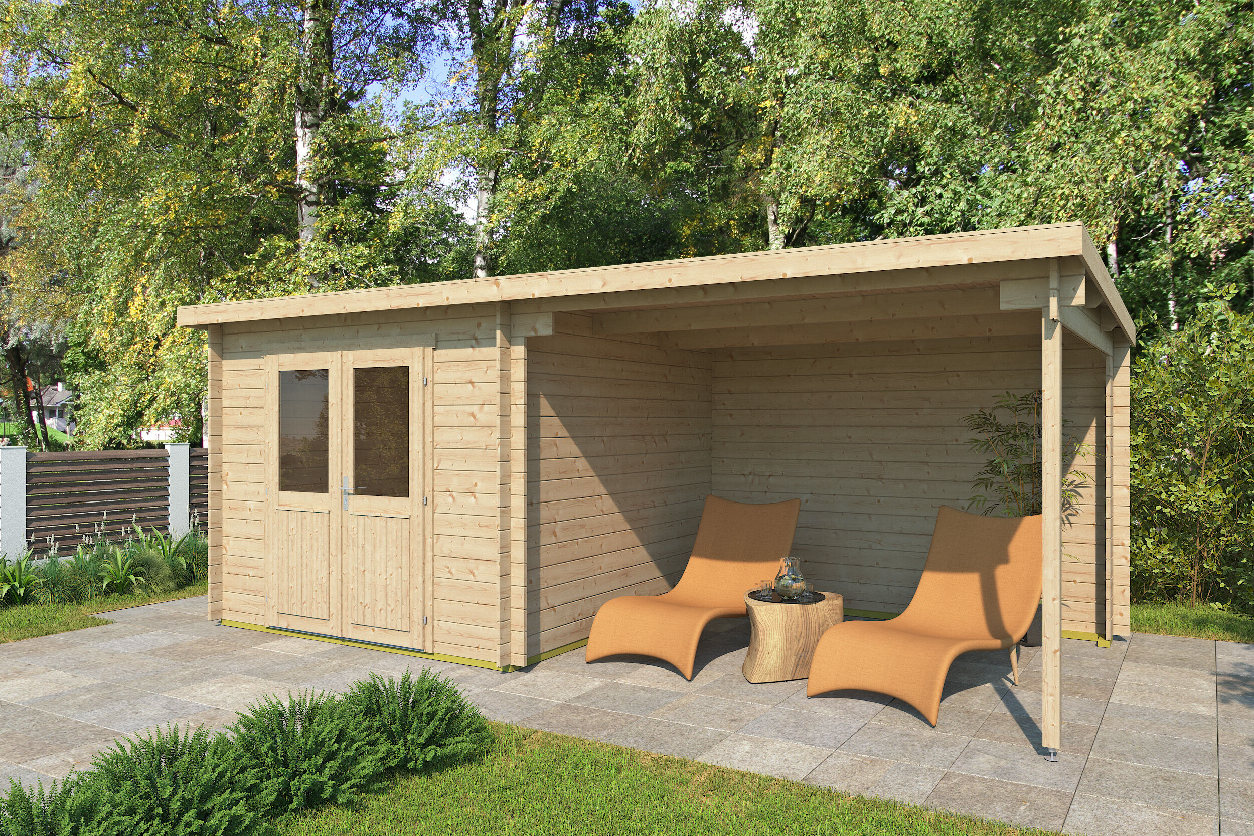 26% Rabatt ! Fjordholz Gartenhütte Modell Gent 28 A 6x3m Unkategorisiert online kaufen