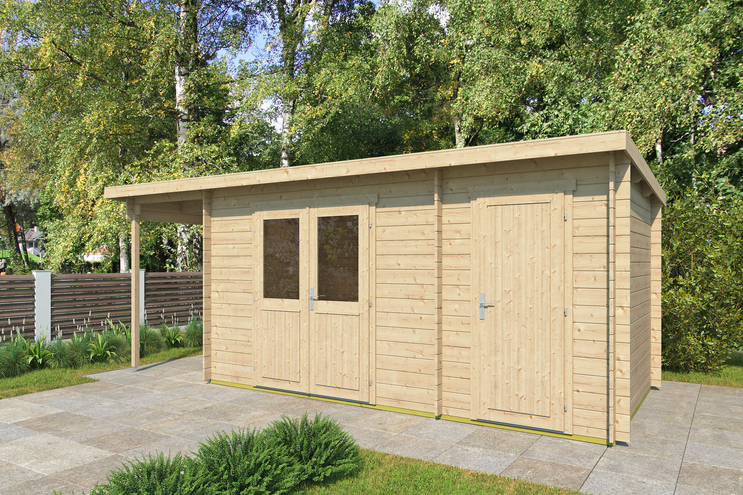 26% Rabatt ! Fjordholz Gartenhütte Modell Gent 28 F 6x4m Unkategorisiert online kaufen