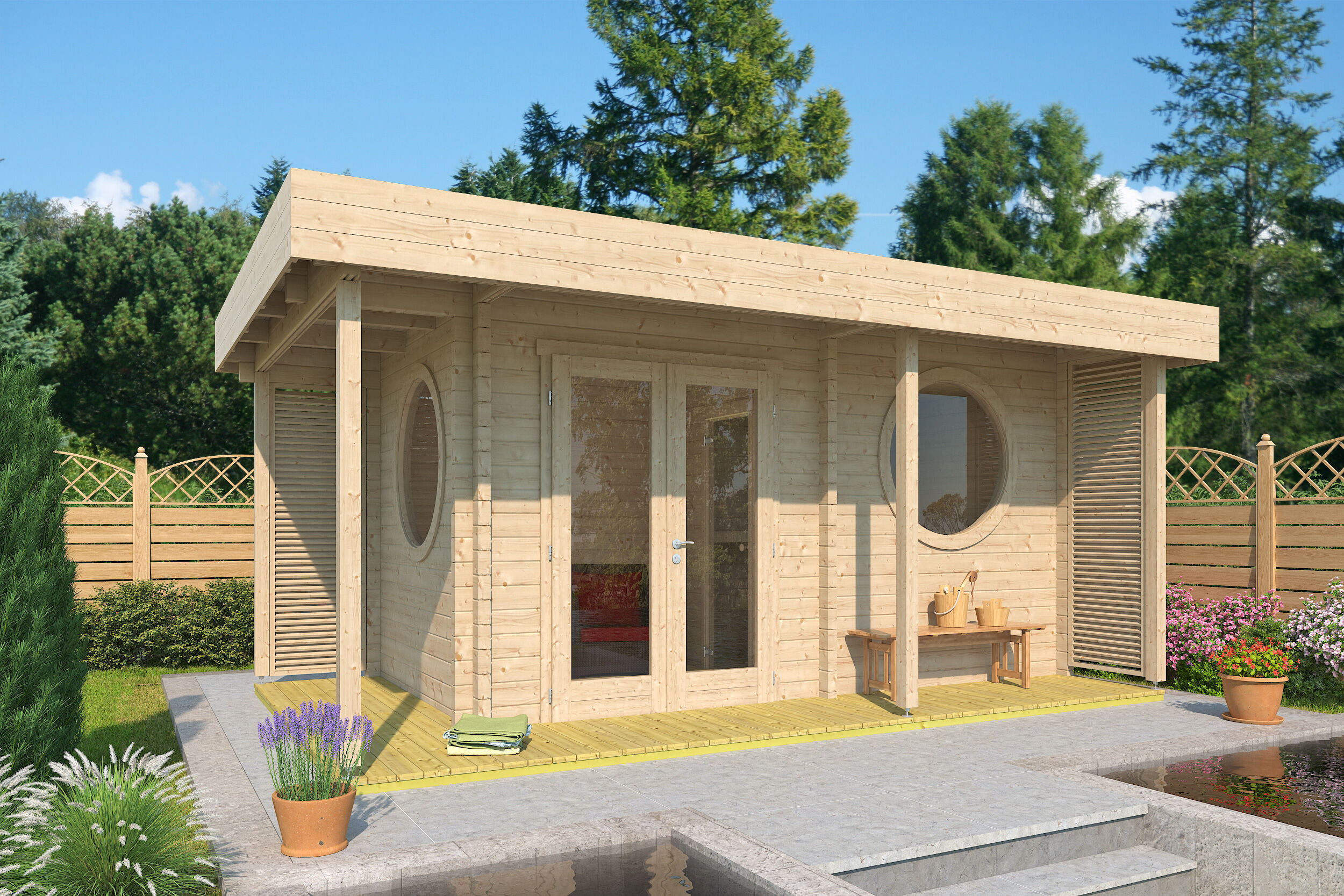 26% Rabatt ! Fjordholz Gartenhütte Modell Harbord 70 10x9m Unkategorisiert Produktbild