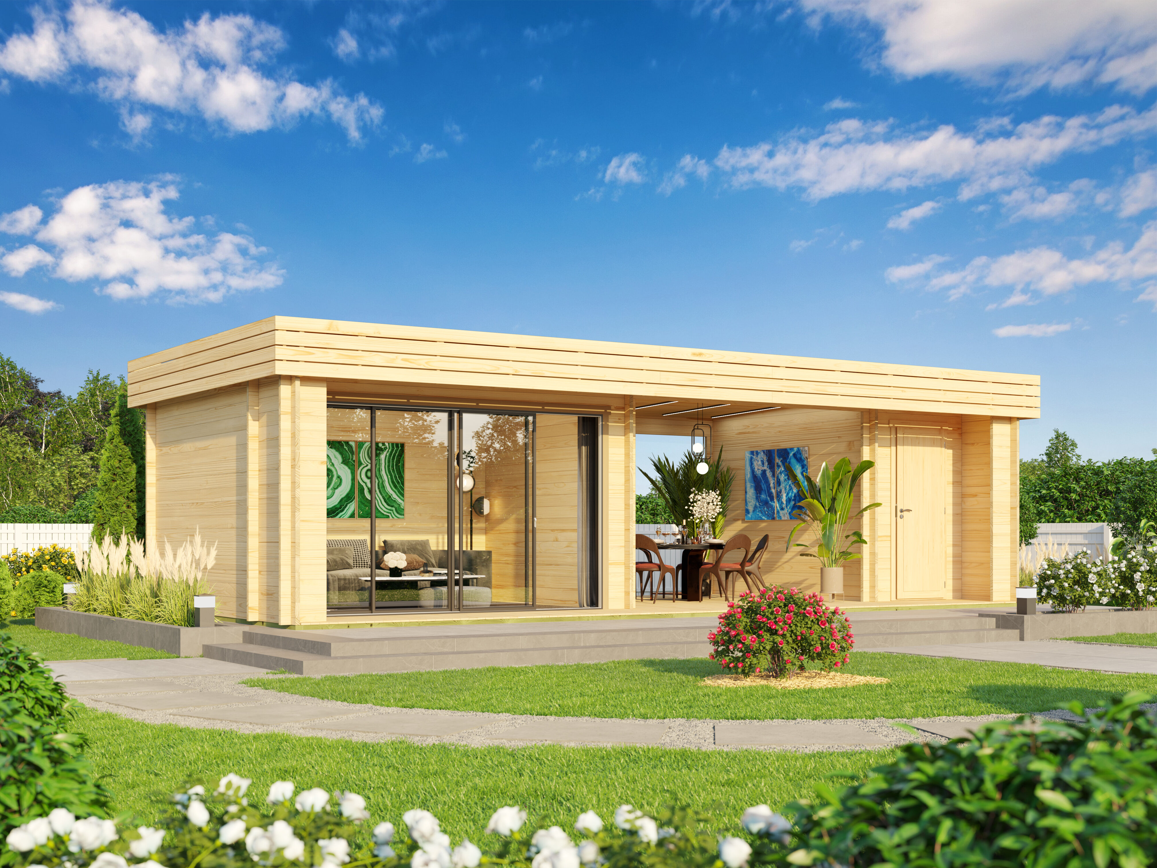 26% Rabatt ! Fjordholz Gartenhütte Modell Rait 44 ALU 10x4m Unkategorisiert online kaufen