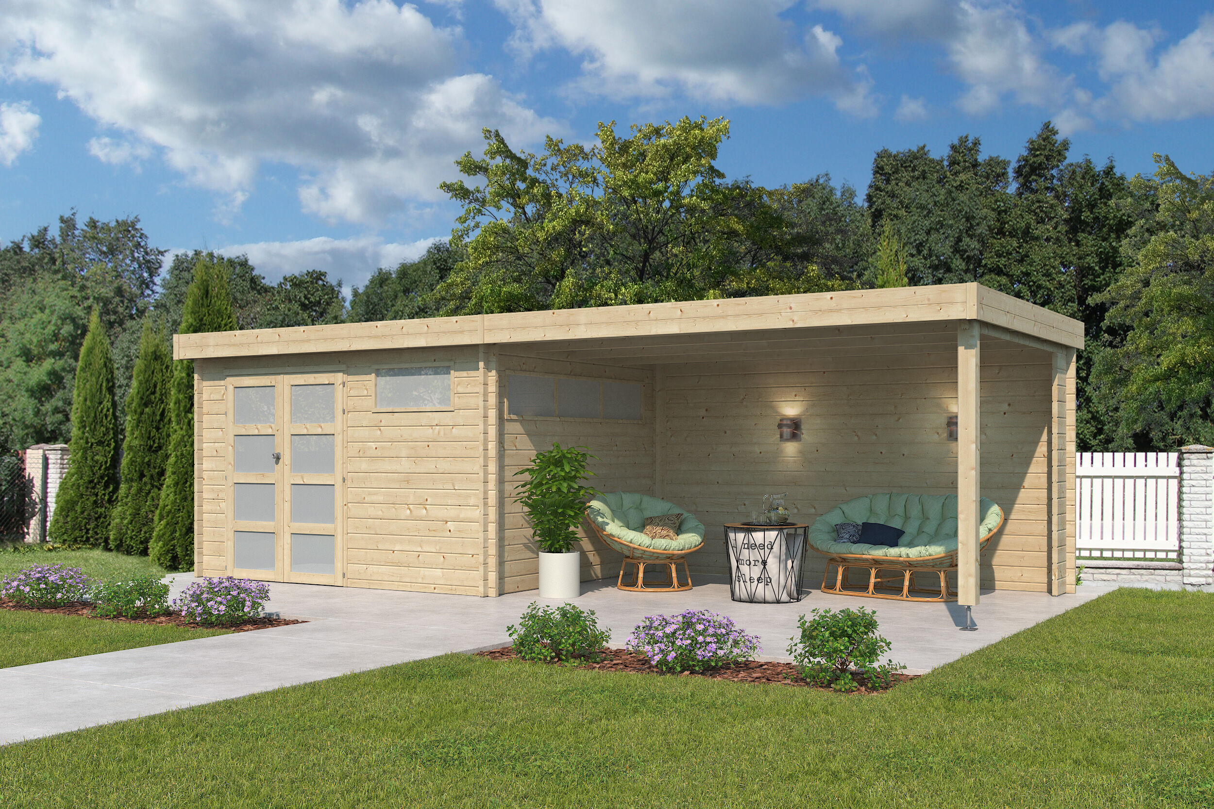26% Rabatt ! Flachdach Gartenhütte Modell Nelo 44 A + 400 cm Anb 8x4m Unkategorisiert online kaufen 26% Rabatt ! Flachdach Gartenhütte Modell Nelo 44 A + 400 cm Anb 8x4m Unkategorisiert online kaufen