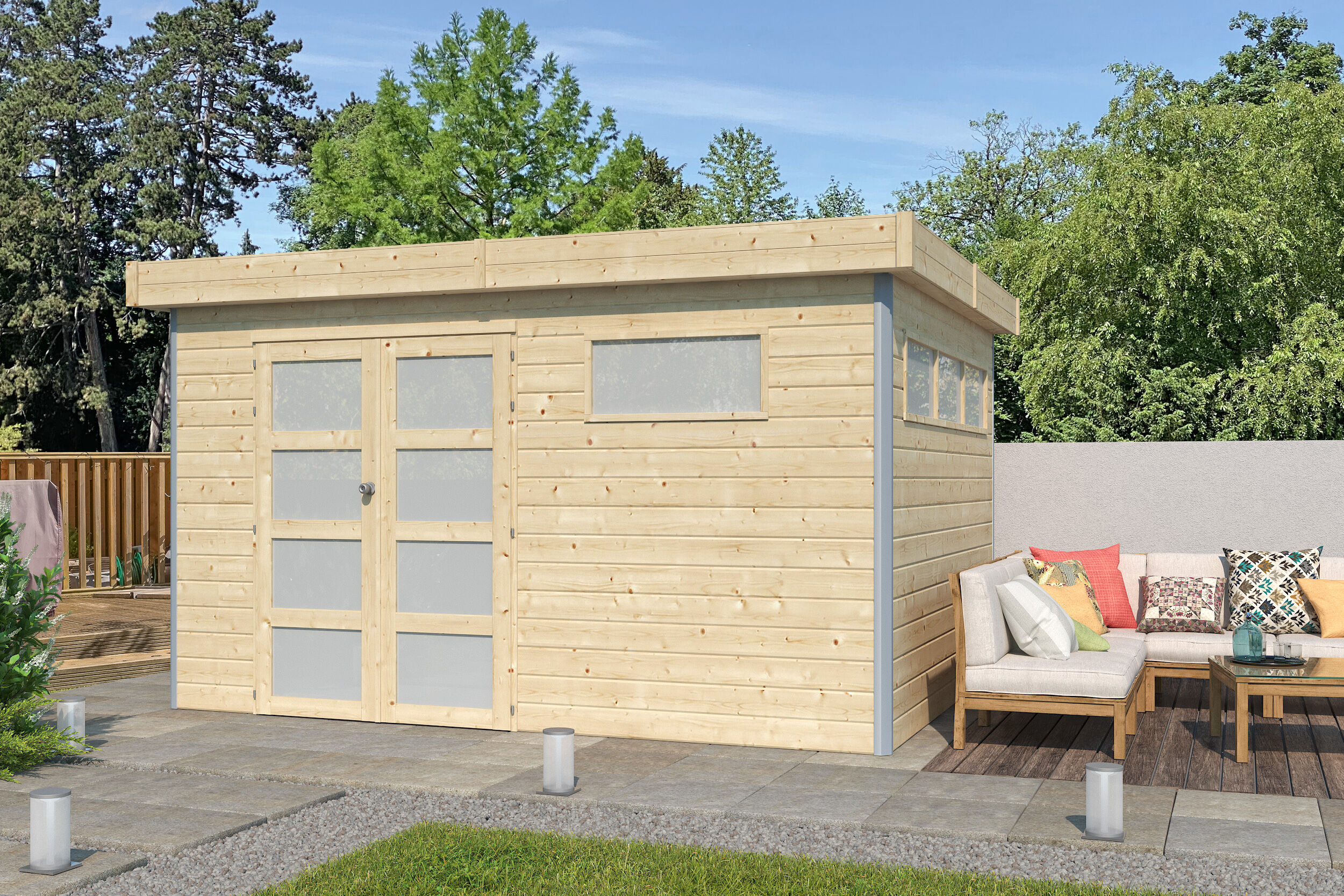 26% Rabatt ! Gartenhütte Alu-Line Modell Kasuko-M 4x3m Unkategorisiert online kaufen