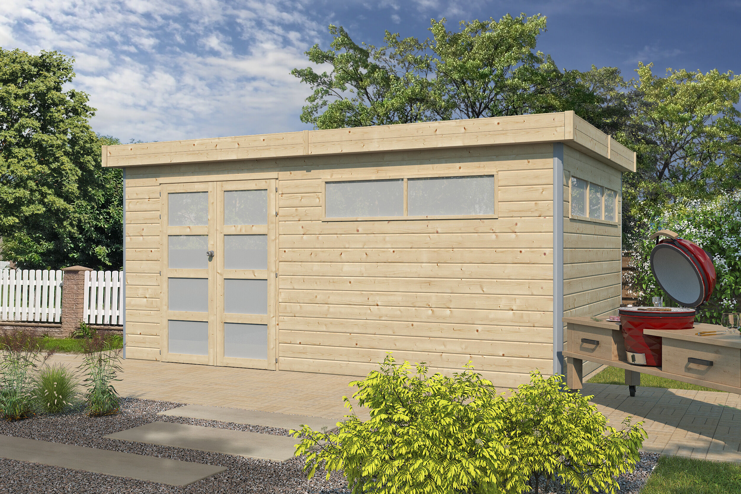 26% Rabatt ! Gartenhütte Alu-Line Modell Kasuko-XL 6x4m Unkategorisiert online kaufen