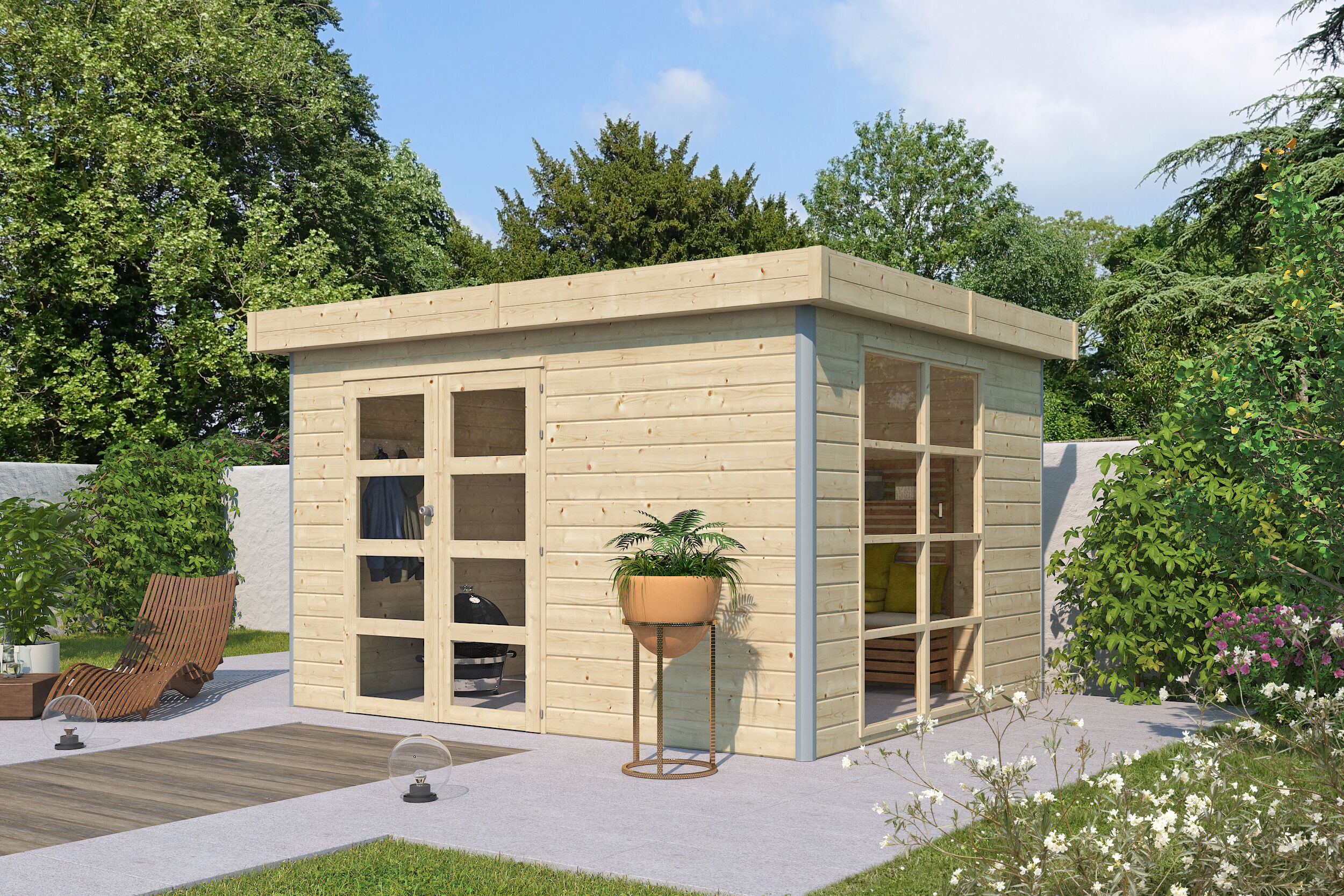 26% Rabatt ! Gartenhütte Alu-Line Modell Misaka 3x3m Unkategorisiert online kaufen