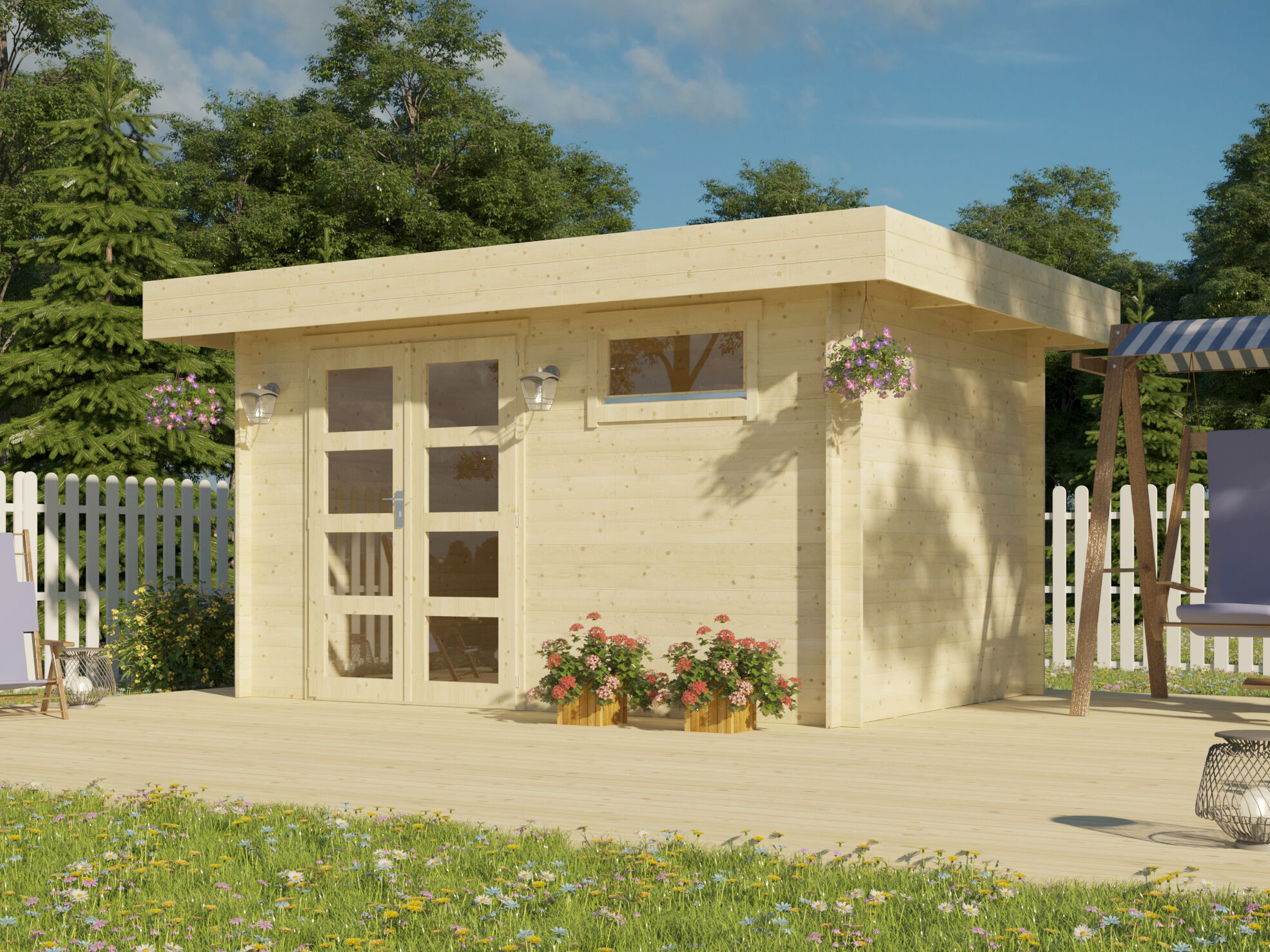 26% Rabatt ! Gartenhütte Modell Christina 28 Unkategorisiert online kaufen