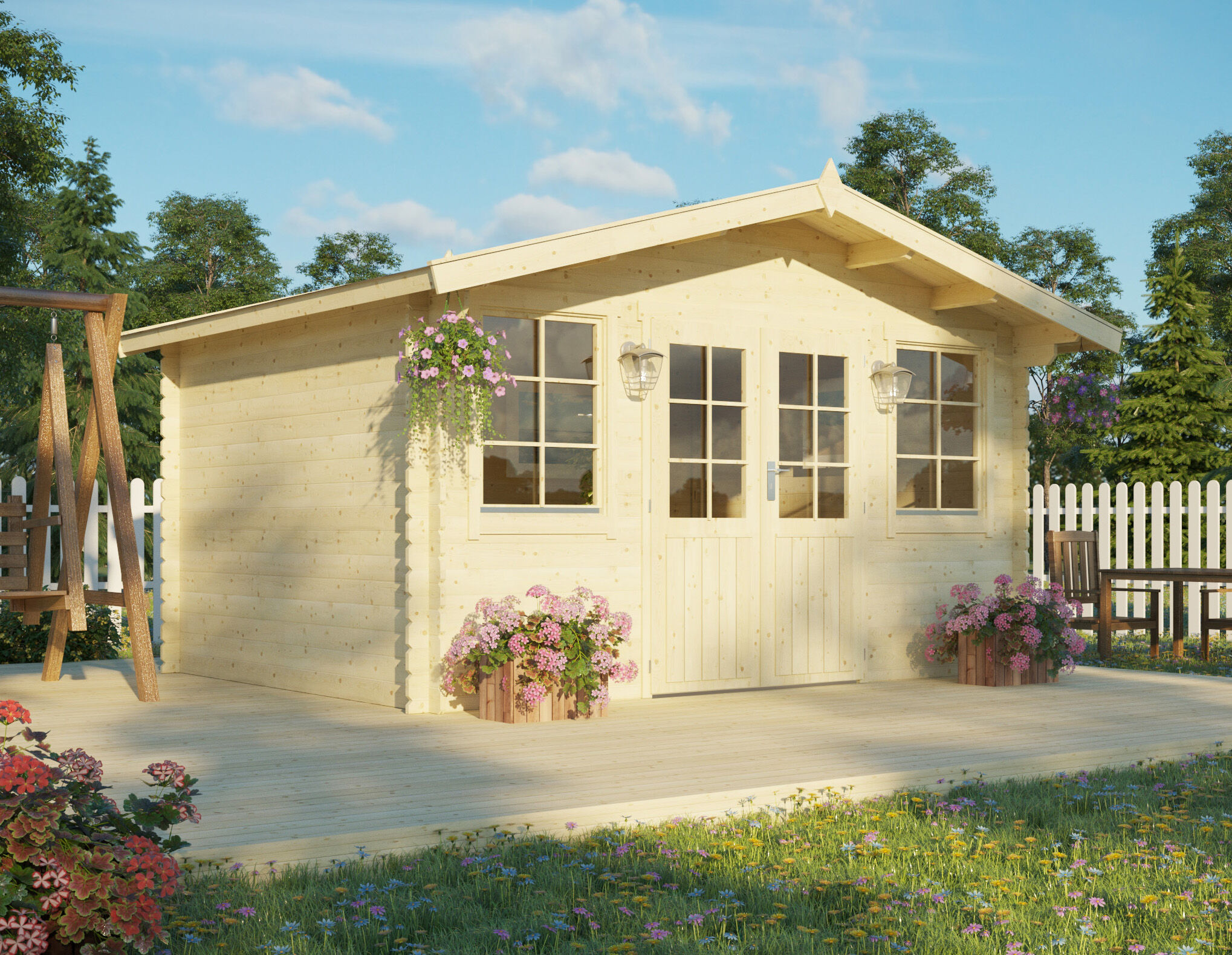 26% Rabatt ! Gartenhütte Modell Elisabeth 28 6x4m Unkategorisiert online kaufen