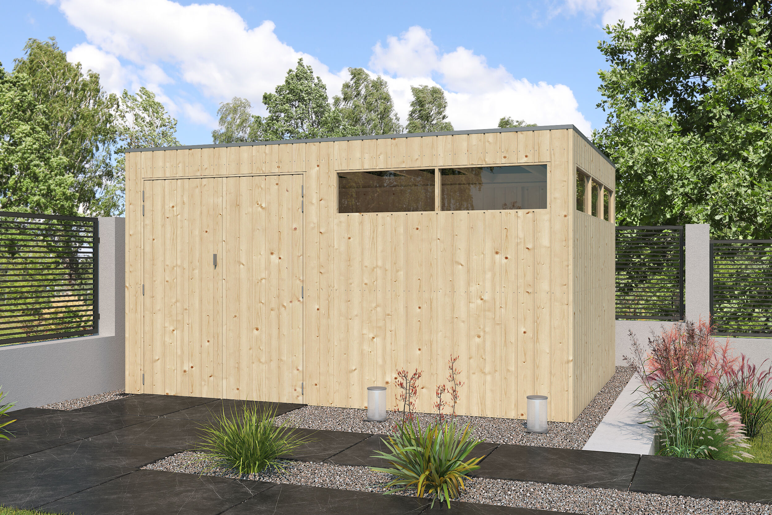 26% Rabatt ! Gartenhütte Modell QBV-Line 11,89 m² 4x3m Unkategorisiert online kaufen