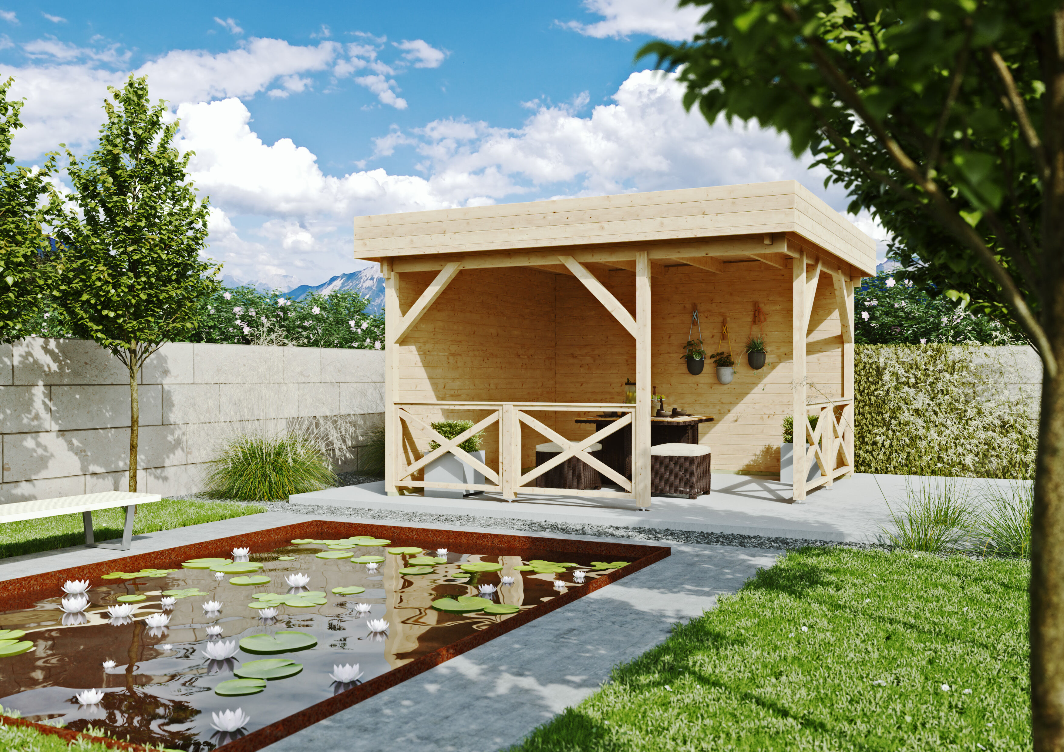 26% Rabatt ! Gartenhütte Modell Salo 40 B 4x4m Unkategorisiert online kaufen