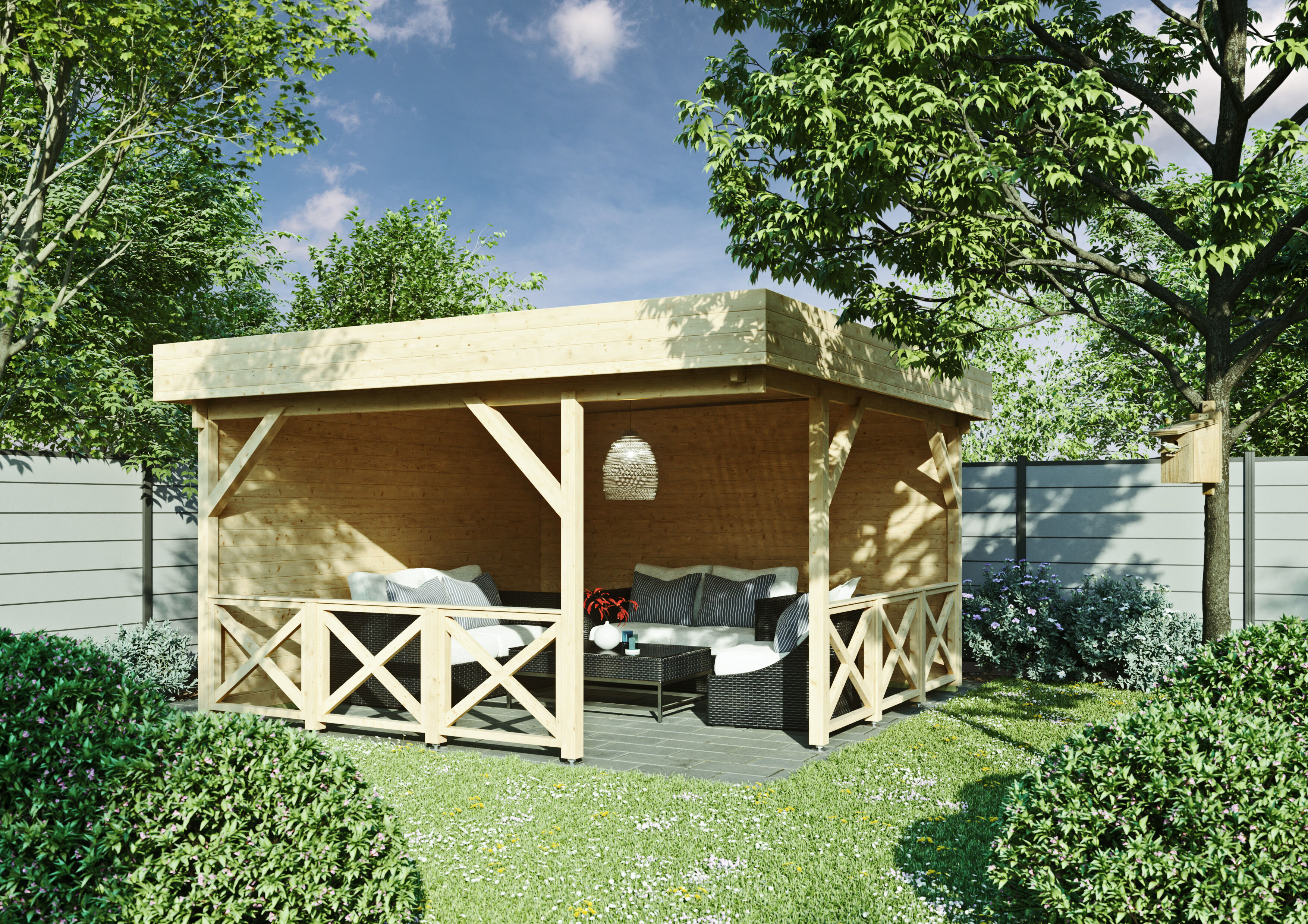 26% Rabatt ! Gartenhütte Modell Salo 40 C 4x4m Unkategorisiert online kaufen