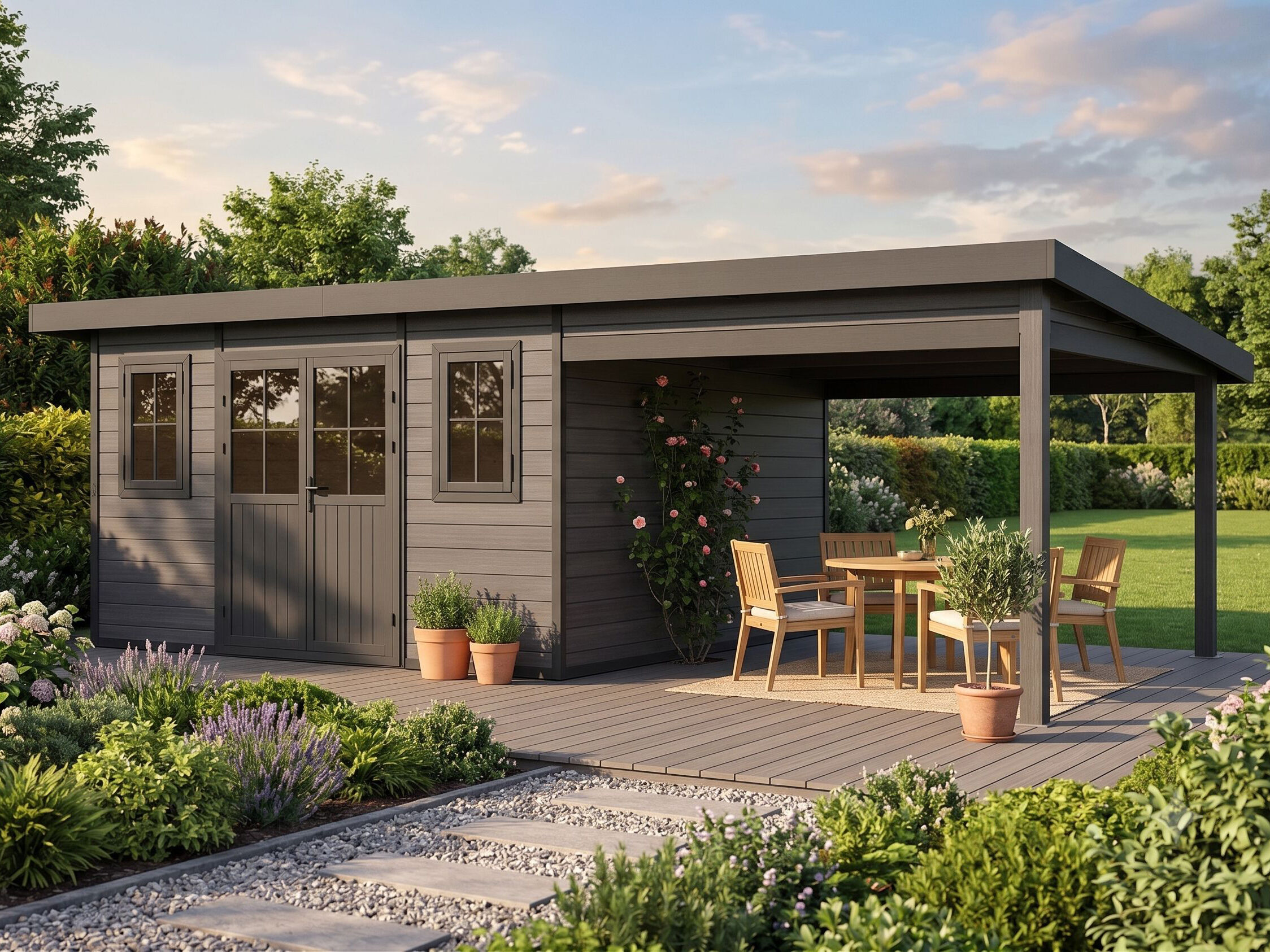 28% Rabatt ! WPC Gartenhütte Modell Style DeLuxe 20,00 m² 5x4m Unkategorisiert online kaufen 28% Rabatt ! WPC Gartenhütte Modell Style DeLuxe 20,00 m² 5x4m Unkategorisiert online kaufen