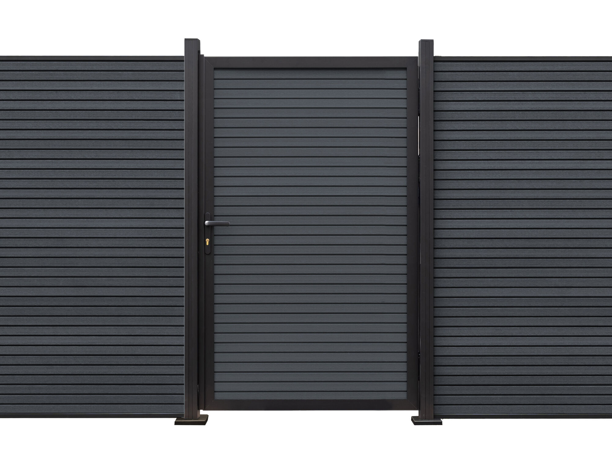 37% Rabatt ! WPC Einzeltor Modell FineLine 100x180 cm Anthrazit Unkategorisiert online kaufen