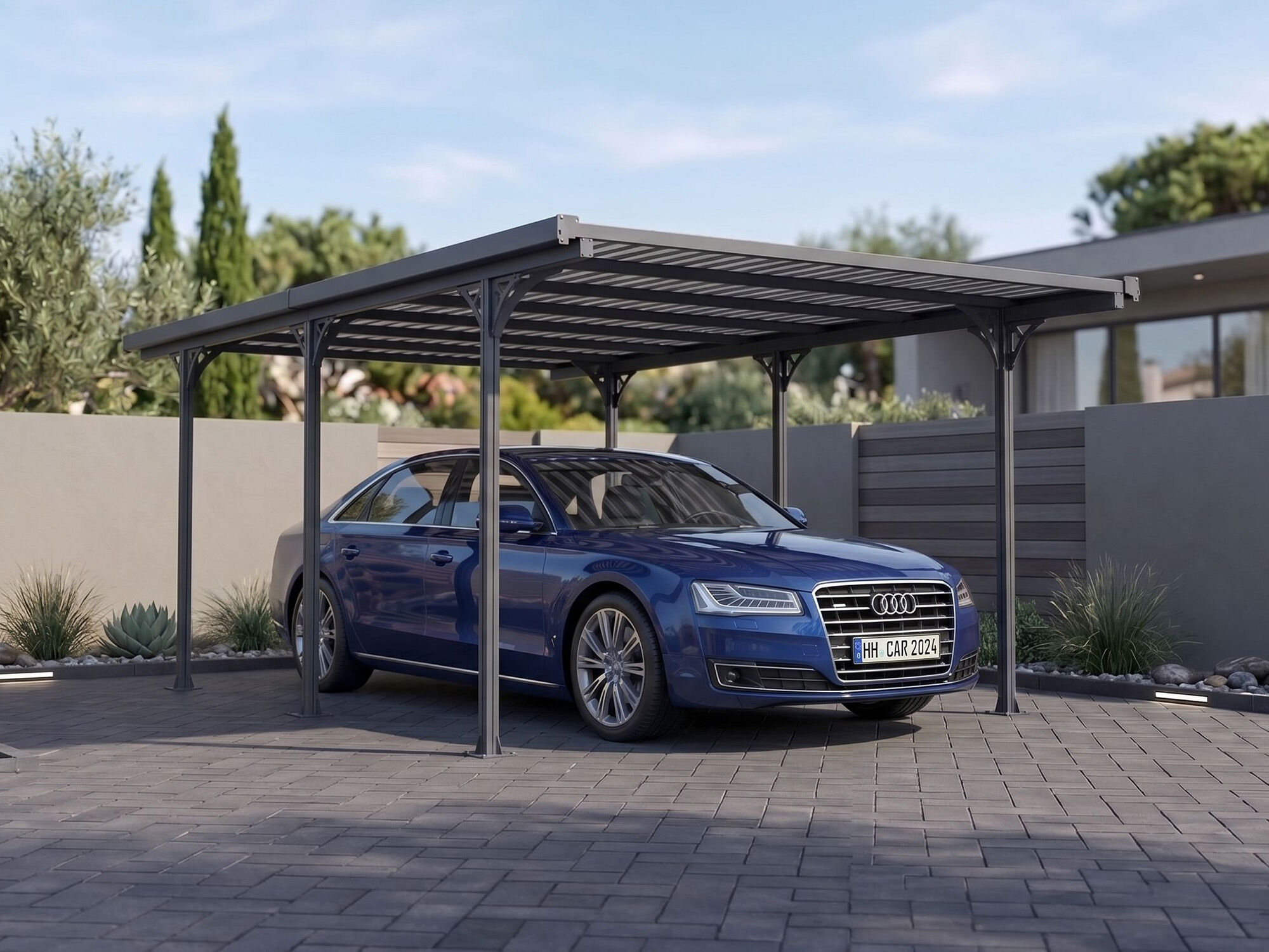 48% Rabatt ✓ StarLine Metall Flachdach Einzelcarport Ele Unkategorisiert online kaufen