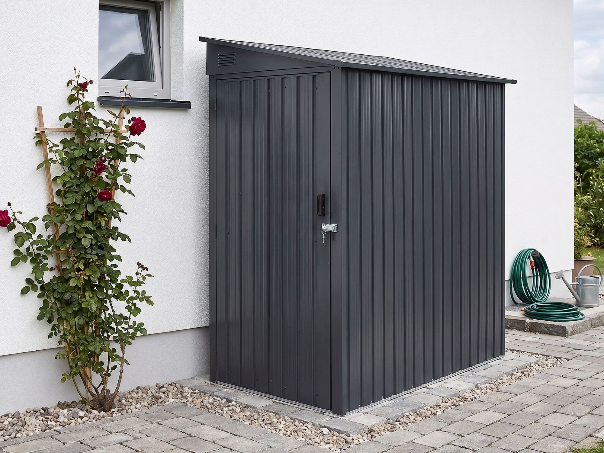 53% Rabatt ✓ 2 × 1 m | StarLine Metallgerätehaus Slope 1,90 m² | Terrasse | Pultdach | modern Unkategorisiert online kaufen