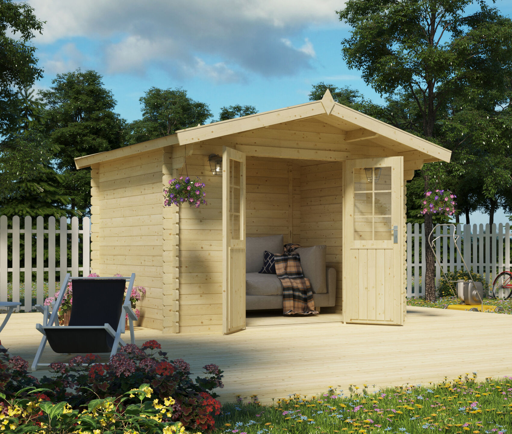 26% Rabatt ! Gartenhaus Modell Kenly 28 online kaufen