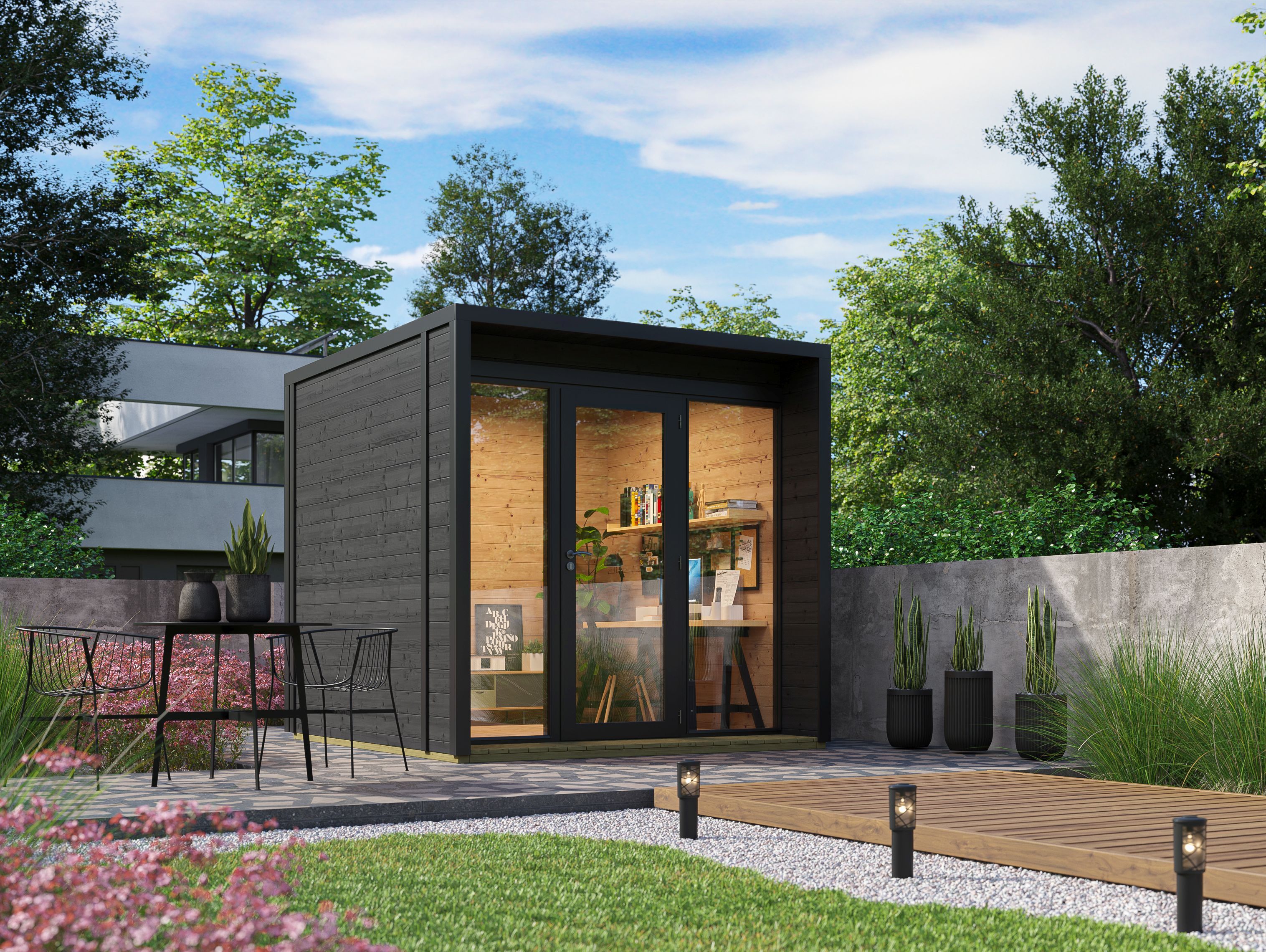 26% Rabatt ! Fjordholz Gartenhaus Modell Office Box Größe S sch online kaufen