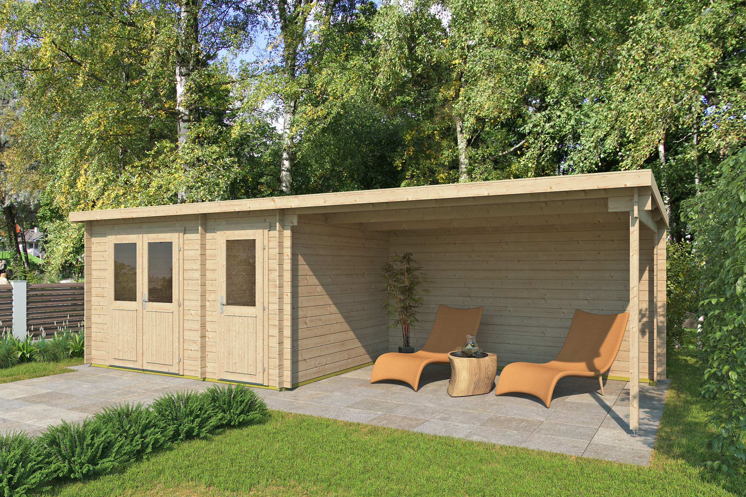 26% Rabatt ! Fjordholz Gartenhaus Modell Gent 28 D online kaufen