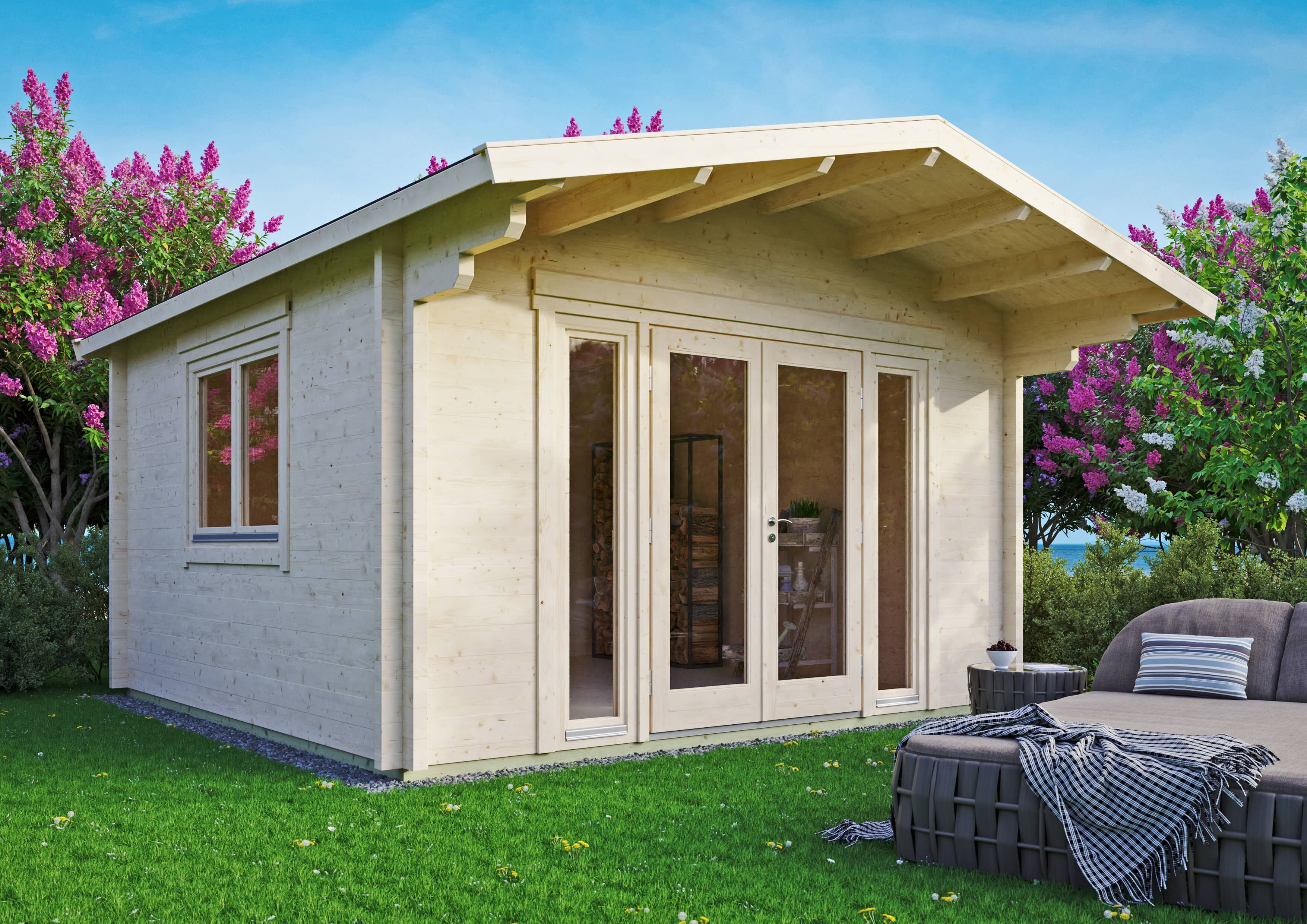 26% Rabatt ! Fjordholz Gartenhaus Modell Kim 70 F online kaufen