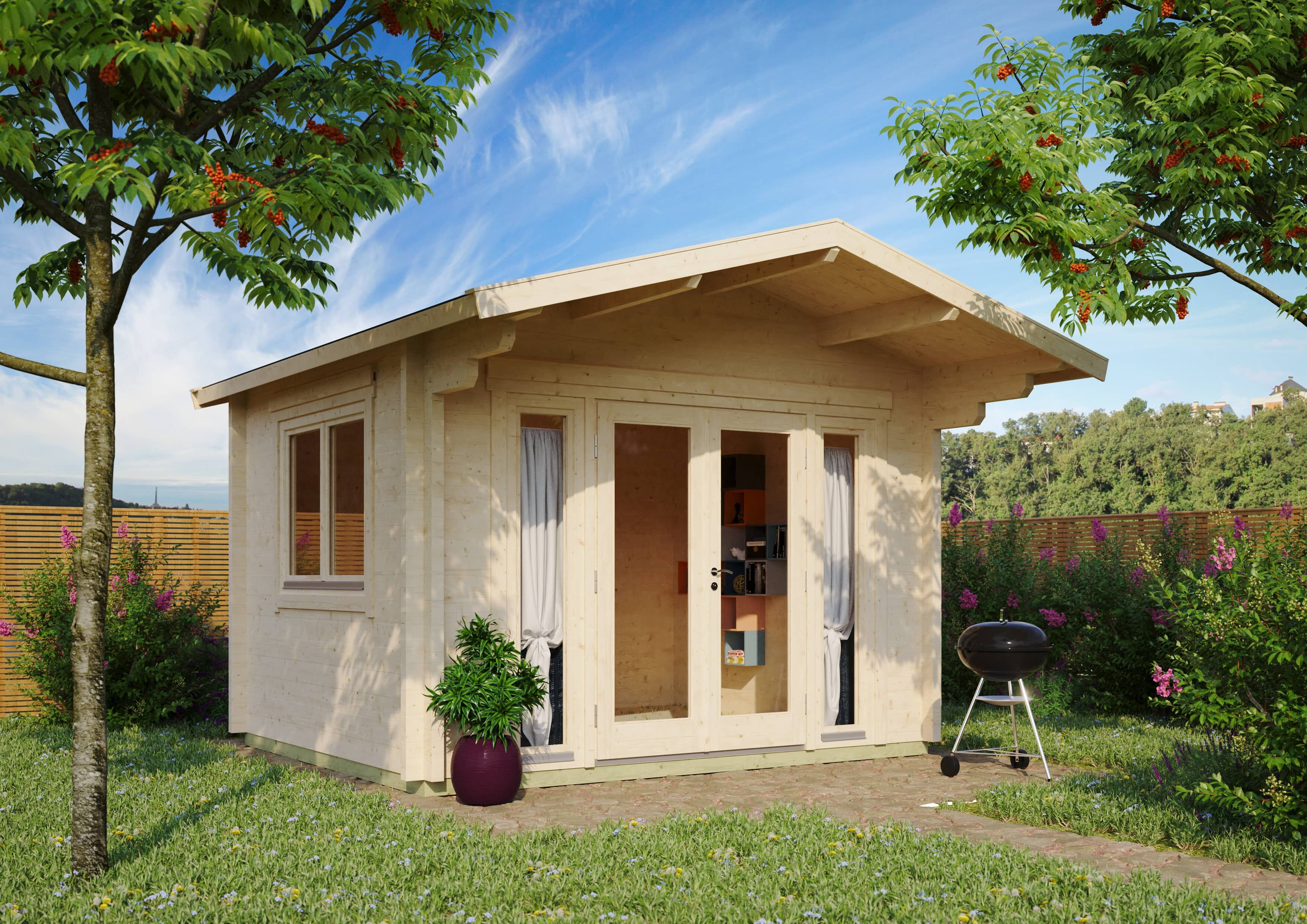 26% Rabatt ! Fjordholz Gartenhaus Modell Kim 70 A online kaufen