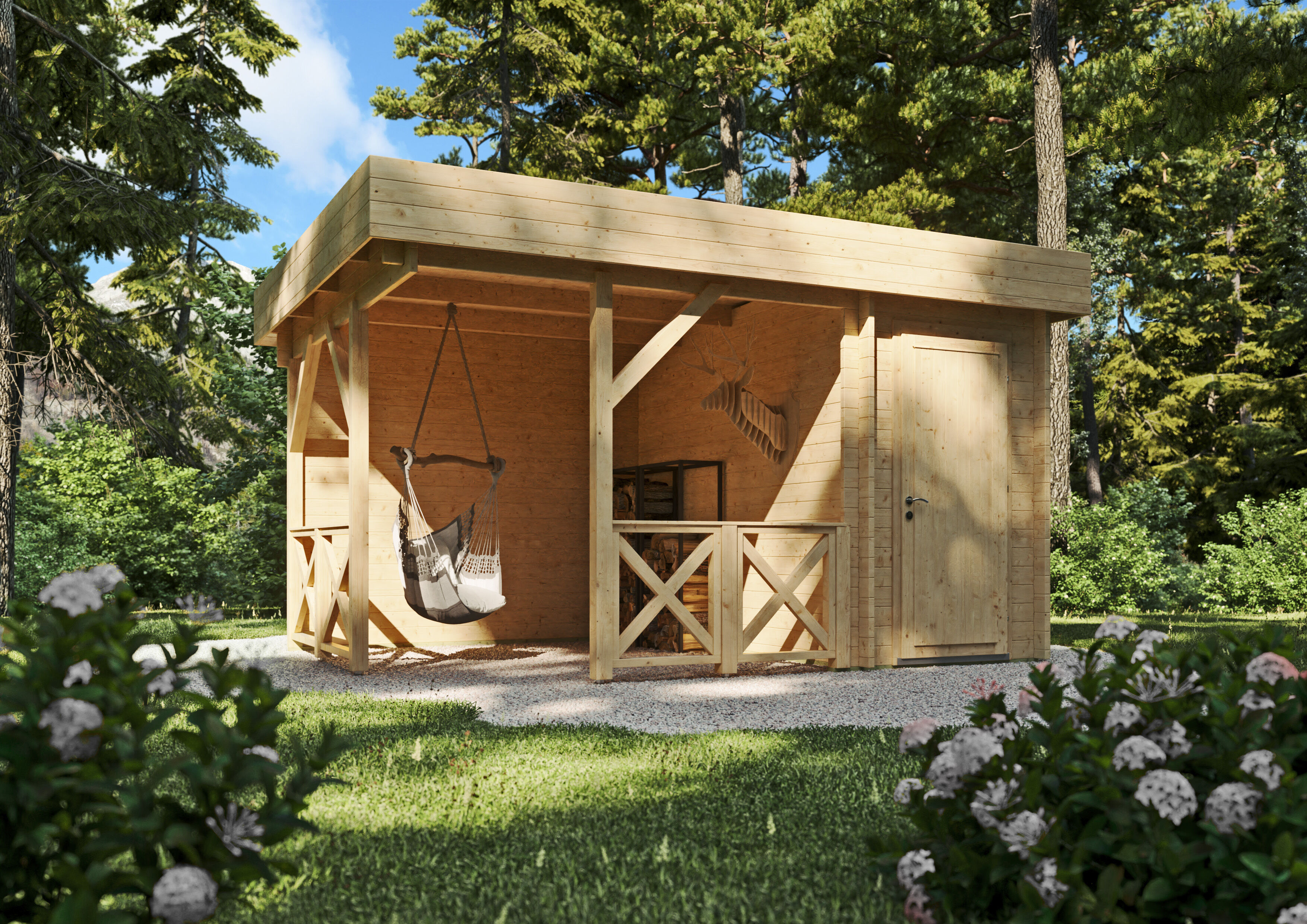26% Rabatt ! Gartenhaus Modell Salo 40 D online kaufen