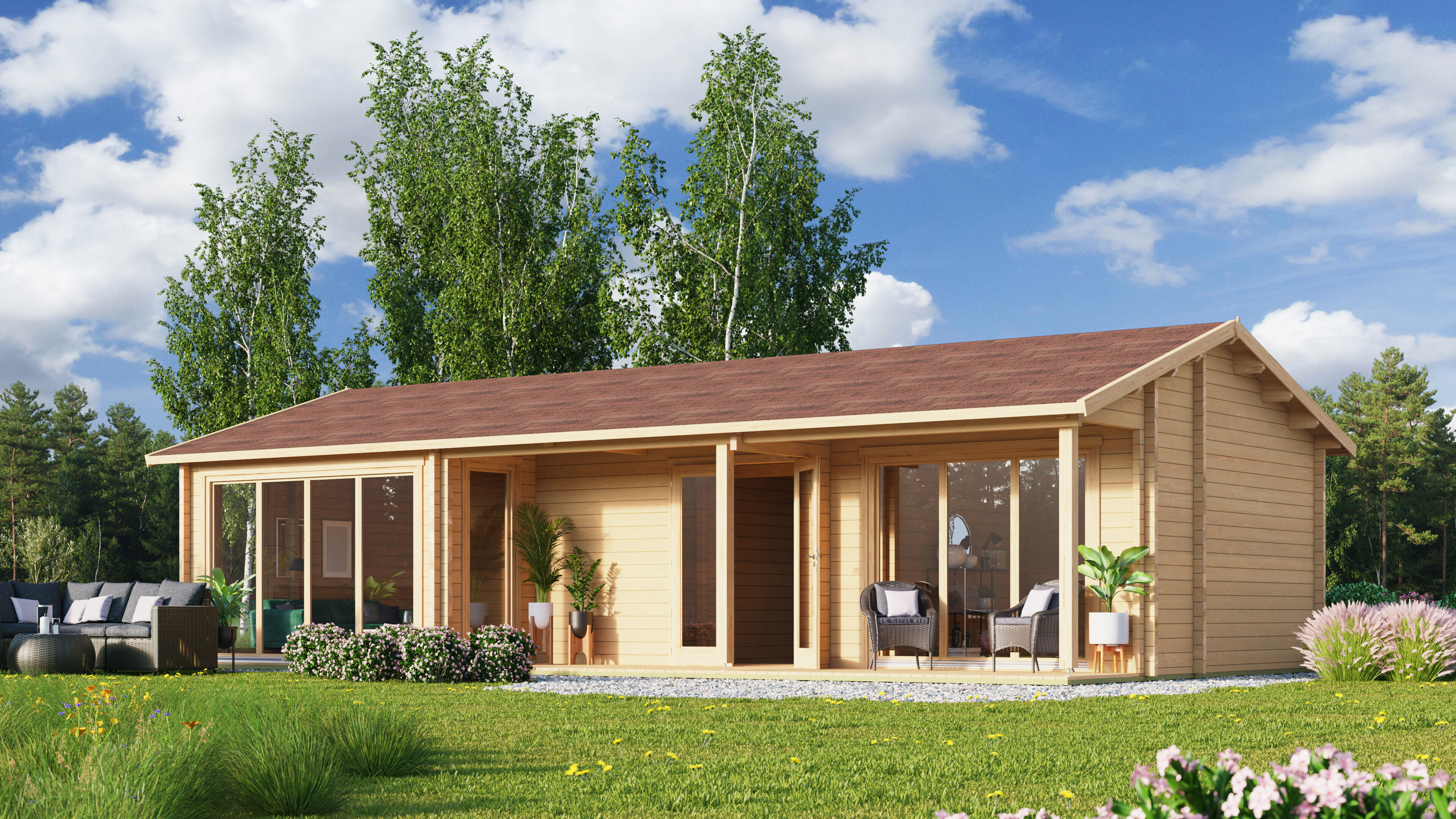 26% Rabatt ! Fjordholz Gartenhaus Modell Casablanca 70 online kaufen