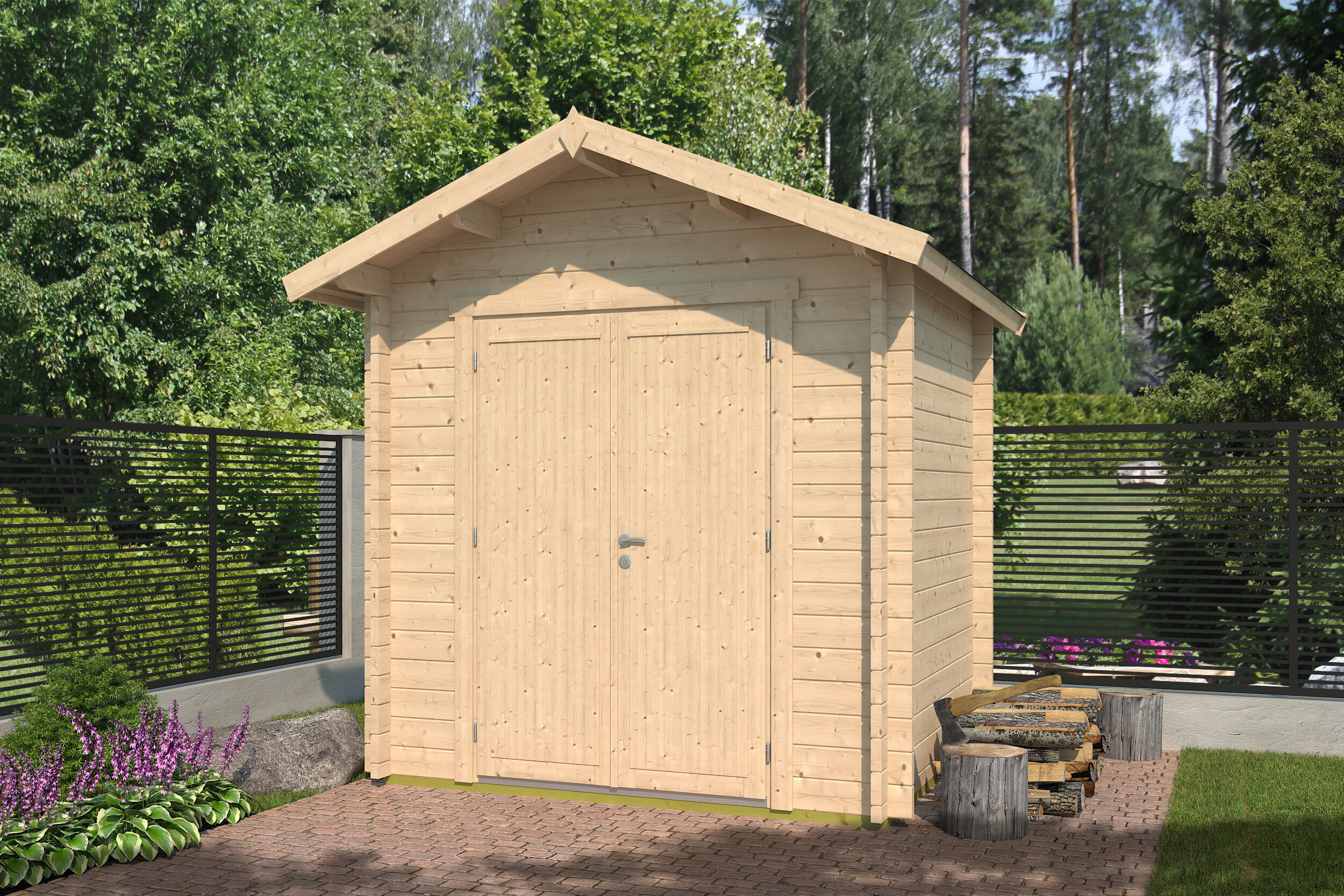 26% Rabatt ! Fjordholz Gartenhaus Modell Lexi 44 C Premium online kaufen