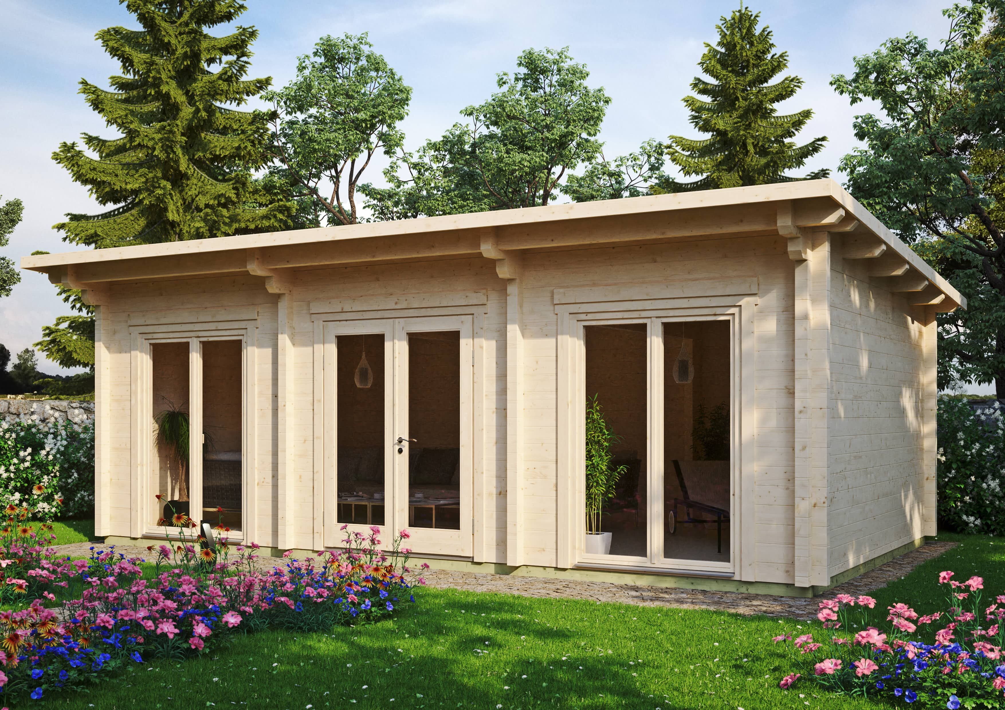 26% Rabatt ! Fjordholz Gartenhaus Modell Jacob 90 H online kaufen