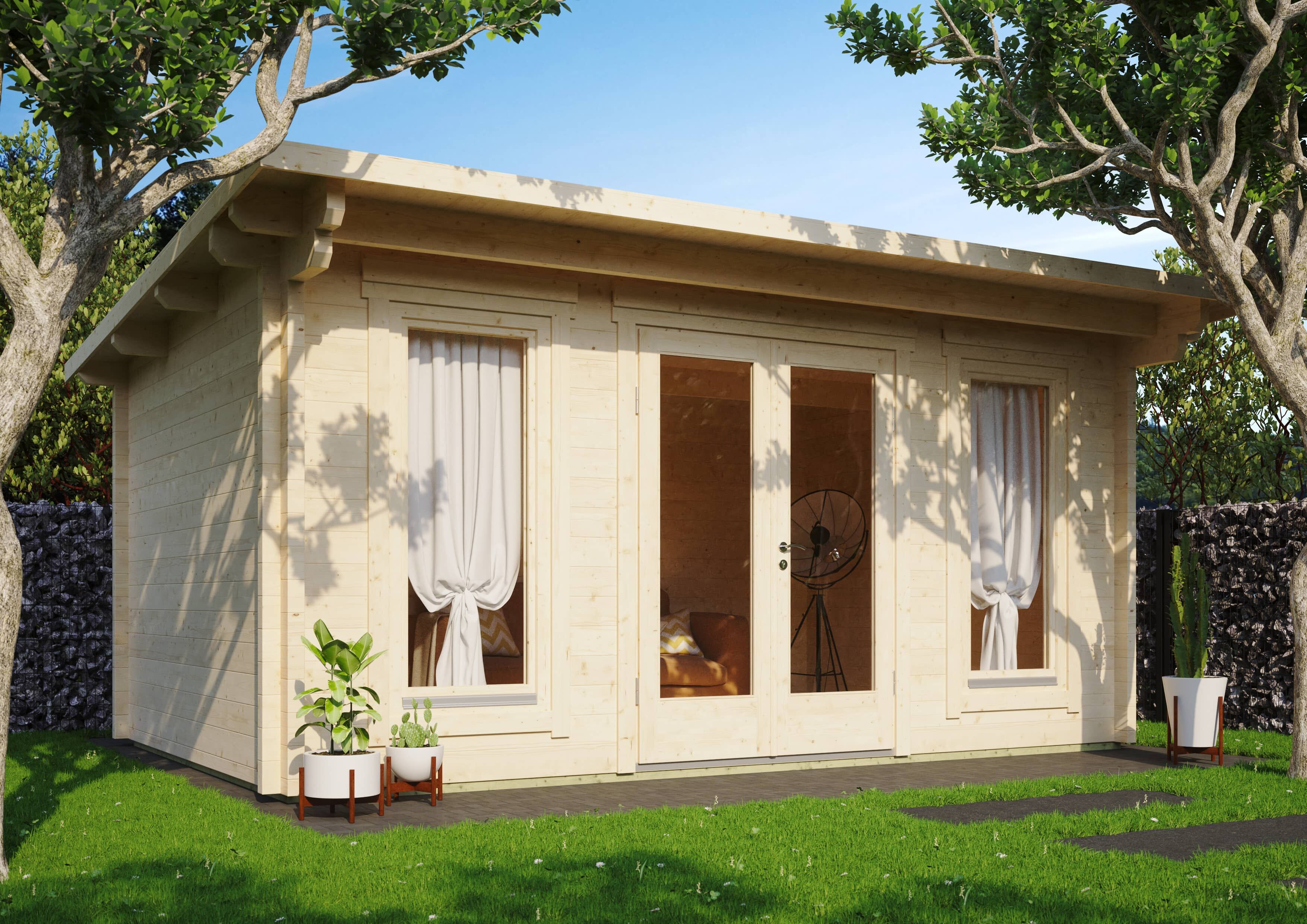 26% Rabatt ! Fjordholz Gartenhaus Modell Jacob 70 D online kaufen