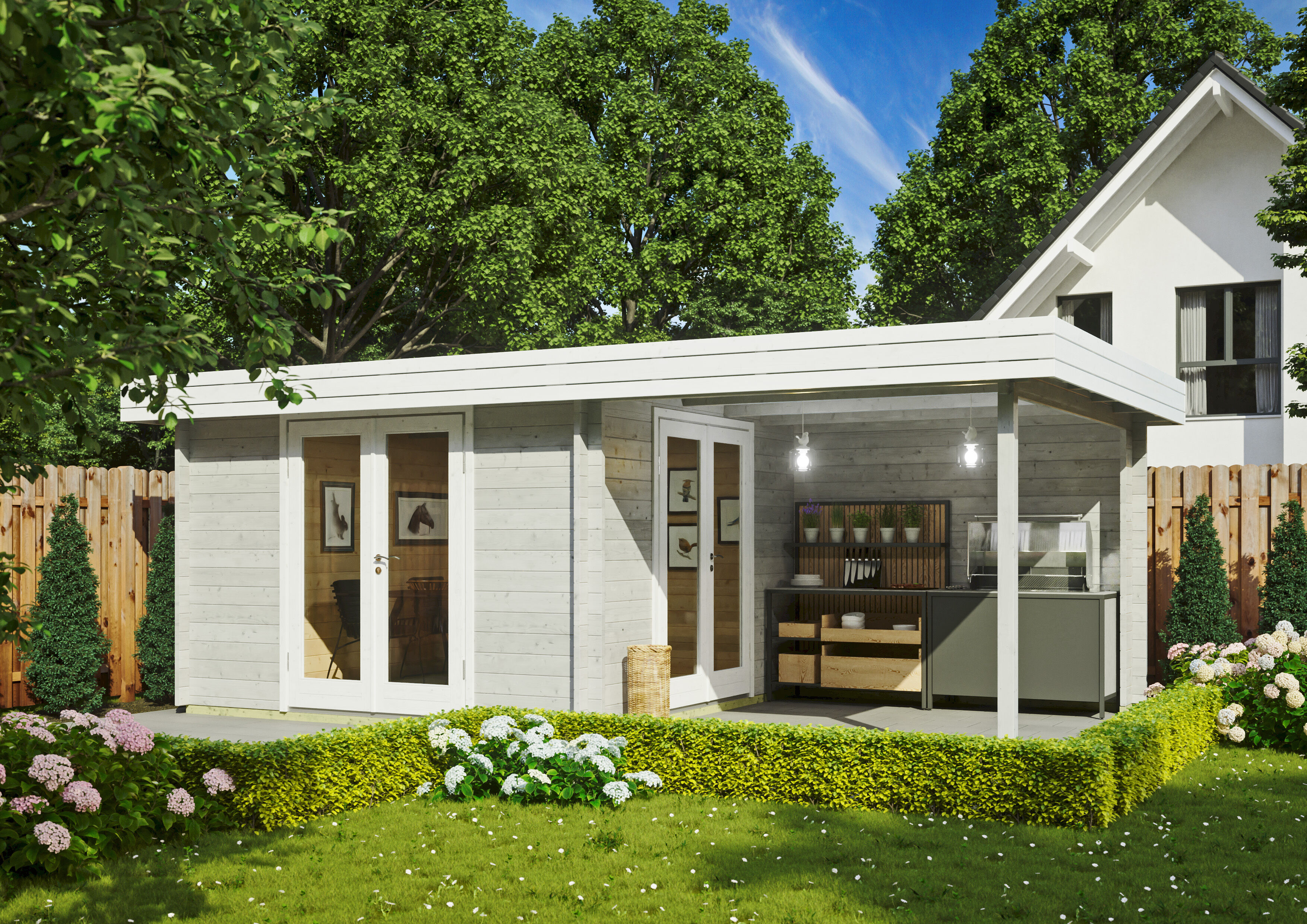 26% Rabatt ! Fjordholz Gartenhaus Modell Ranja 44 online kaufen
