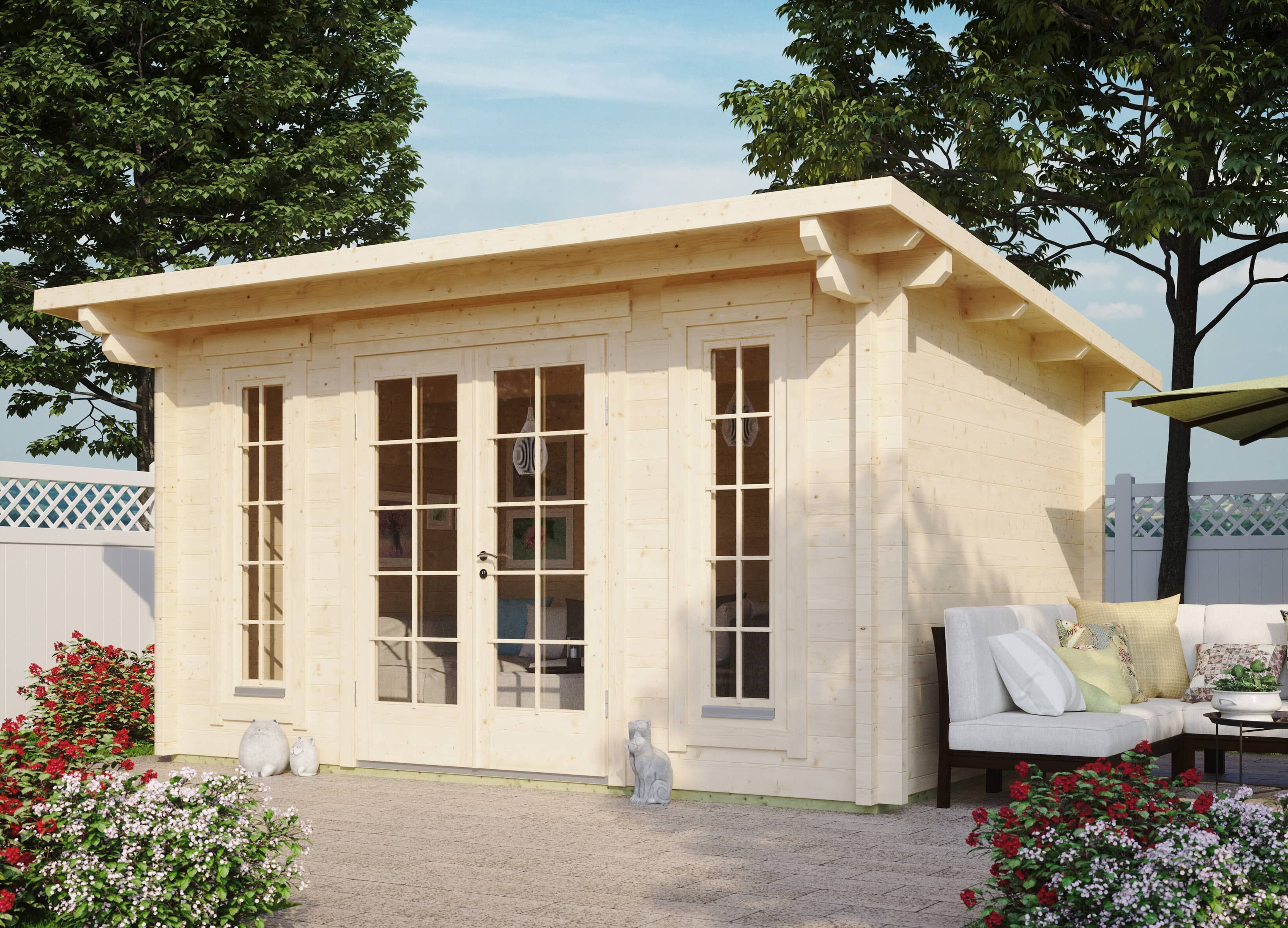 26% Rabatt ! Fjordholz Gartenhaus Modell Jacob 70 B online kaufen