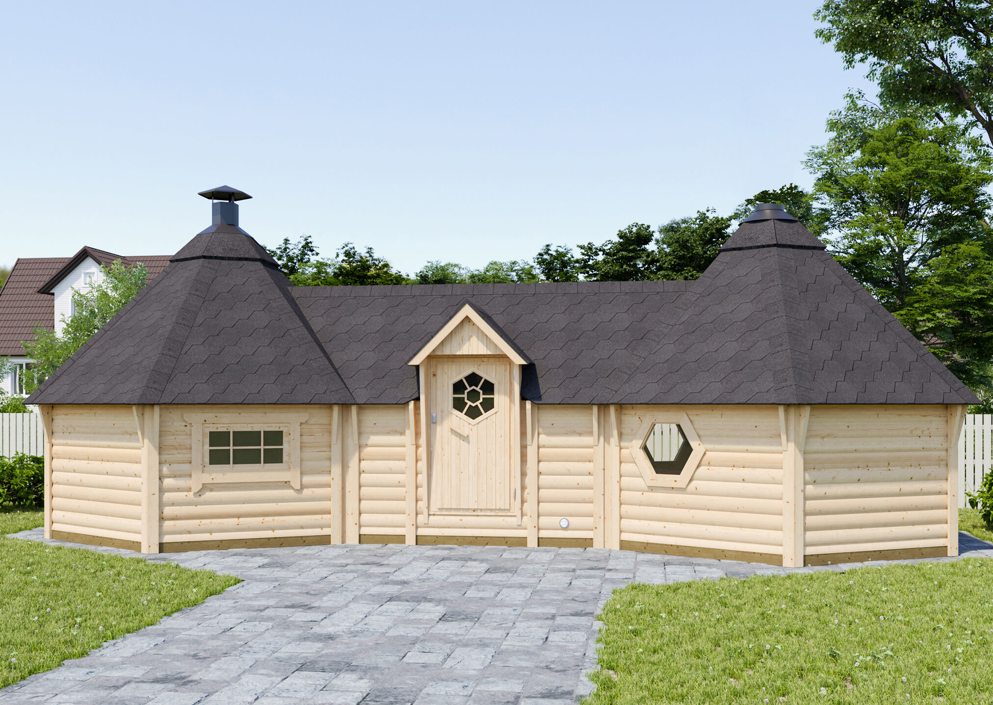 26% Rabatt ! Fjordholz Doppelkota Modell Just  22 m² online kaufen