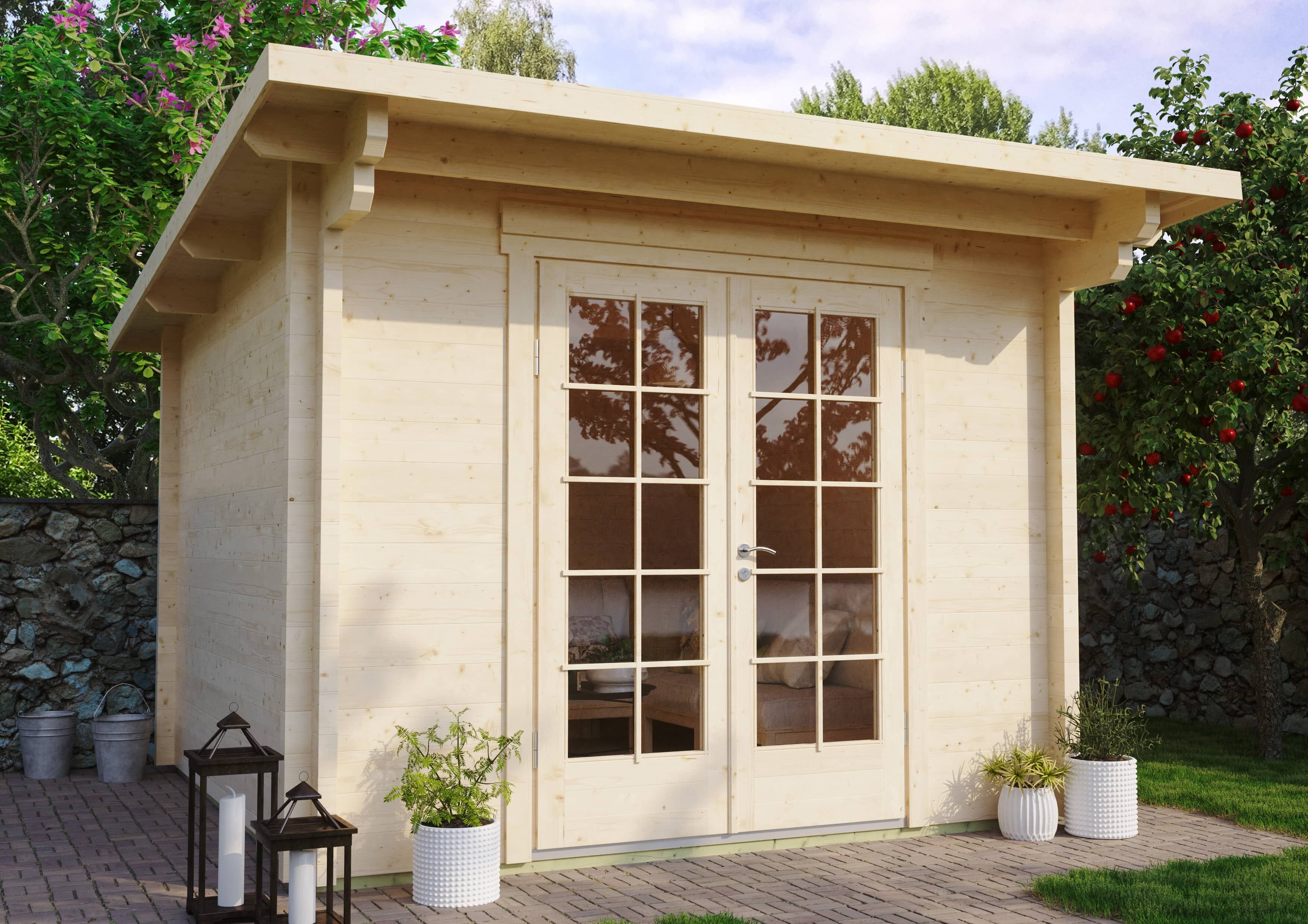 26% Rabatt ! Fjordholz Gartenhaus Modell Jacob 70 A online kaufen