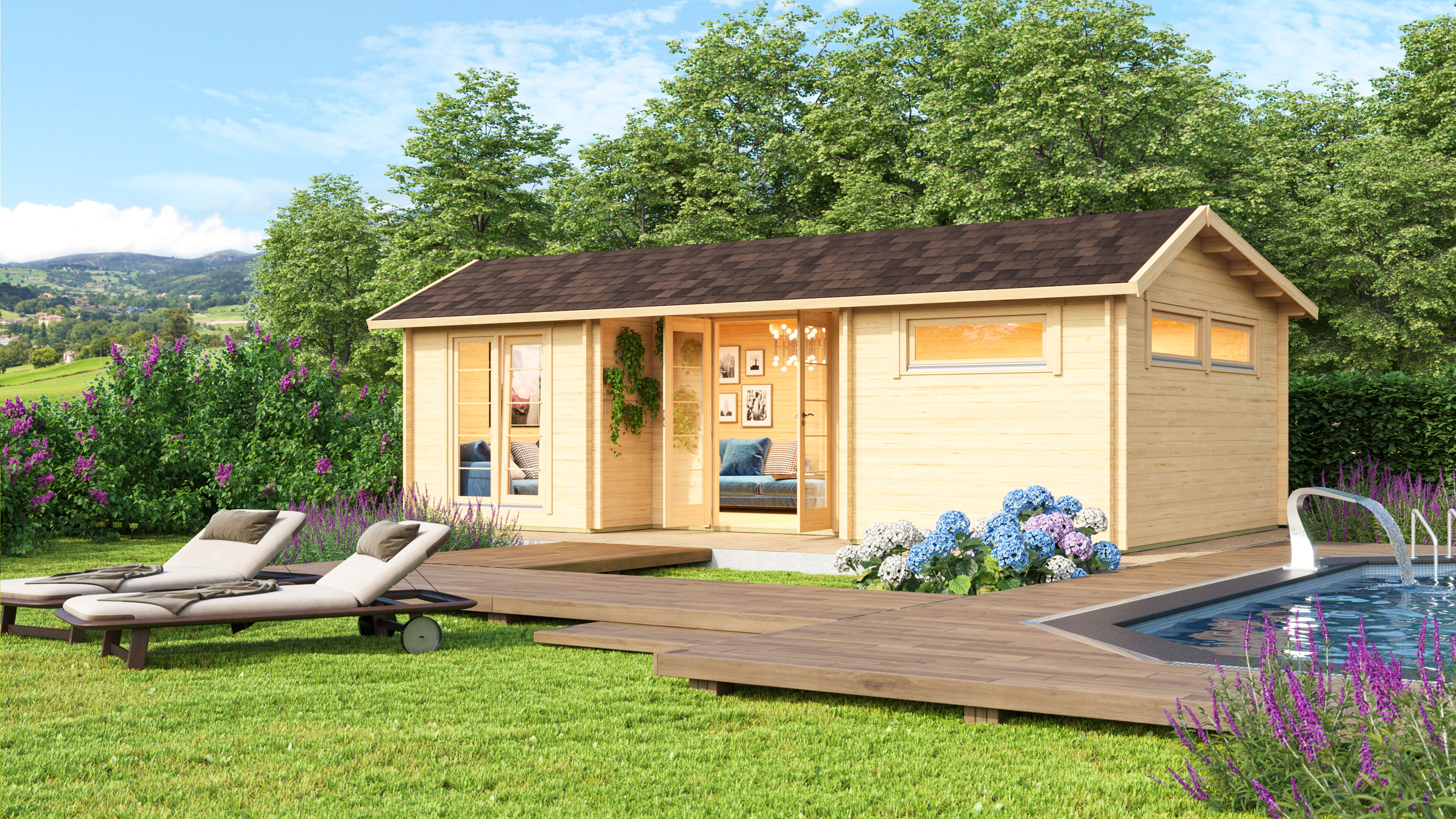 26% Rabatt ! Fjordholz Gartenhaus Modell Uri 70 online kaufen