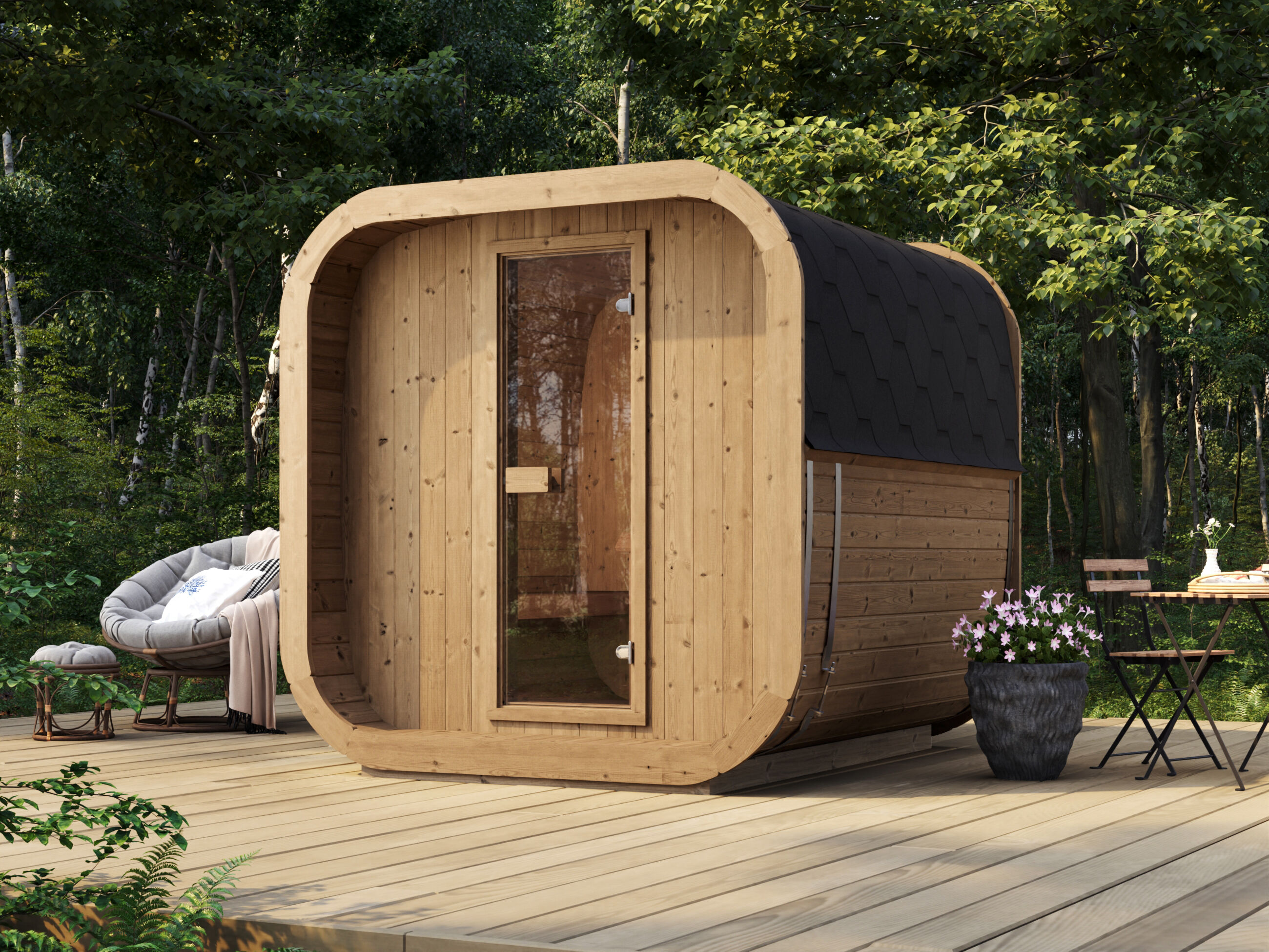 26% Rabatt ! Fjordholz Fass-Sauna Modell Icon 200 S Thermo Unkategorisiert online kaufen