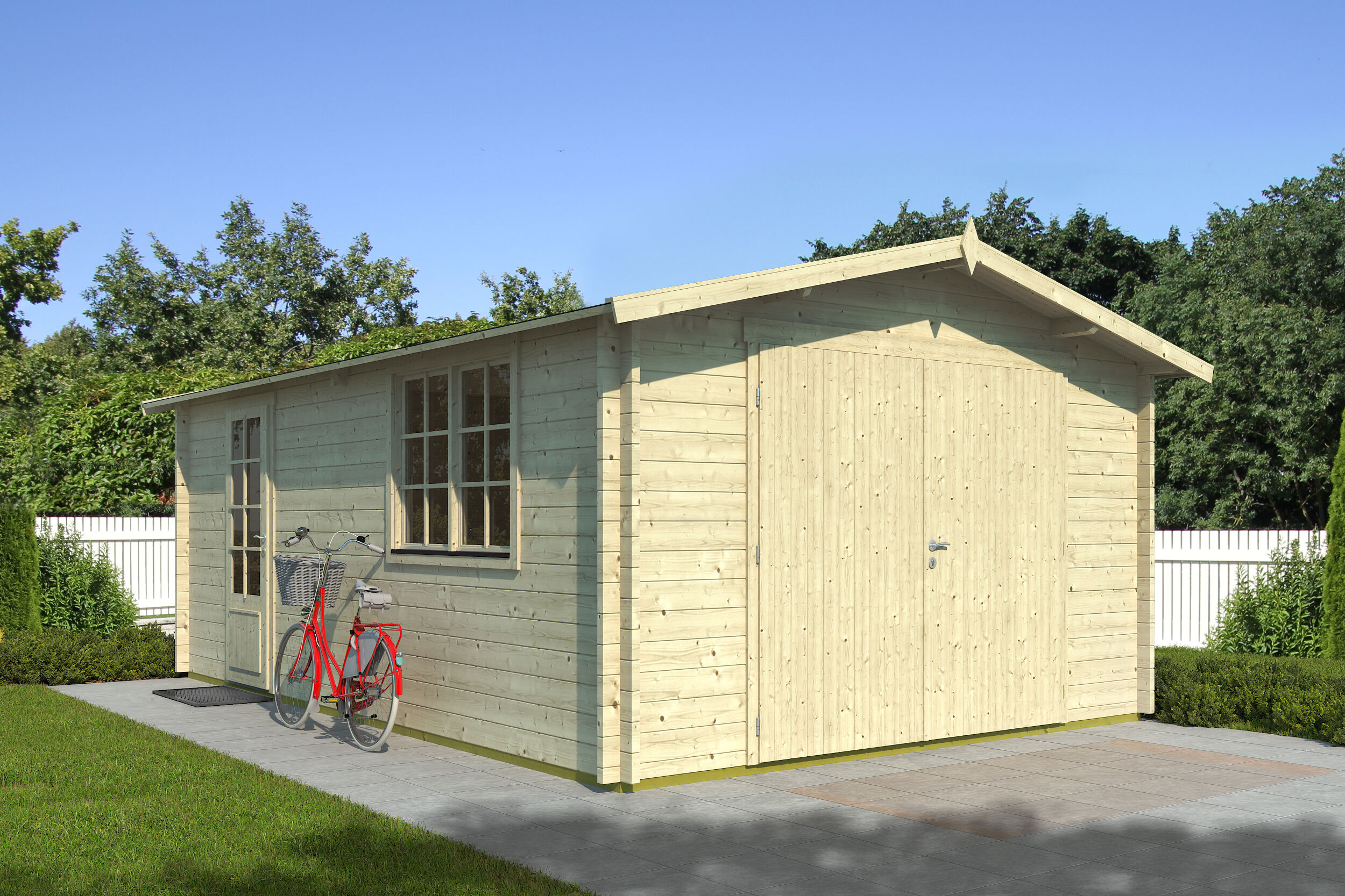 26% Rabatt ! Fjordholz Holzgarage Modell Paris 44 B online kaufen