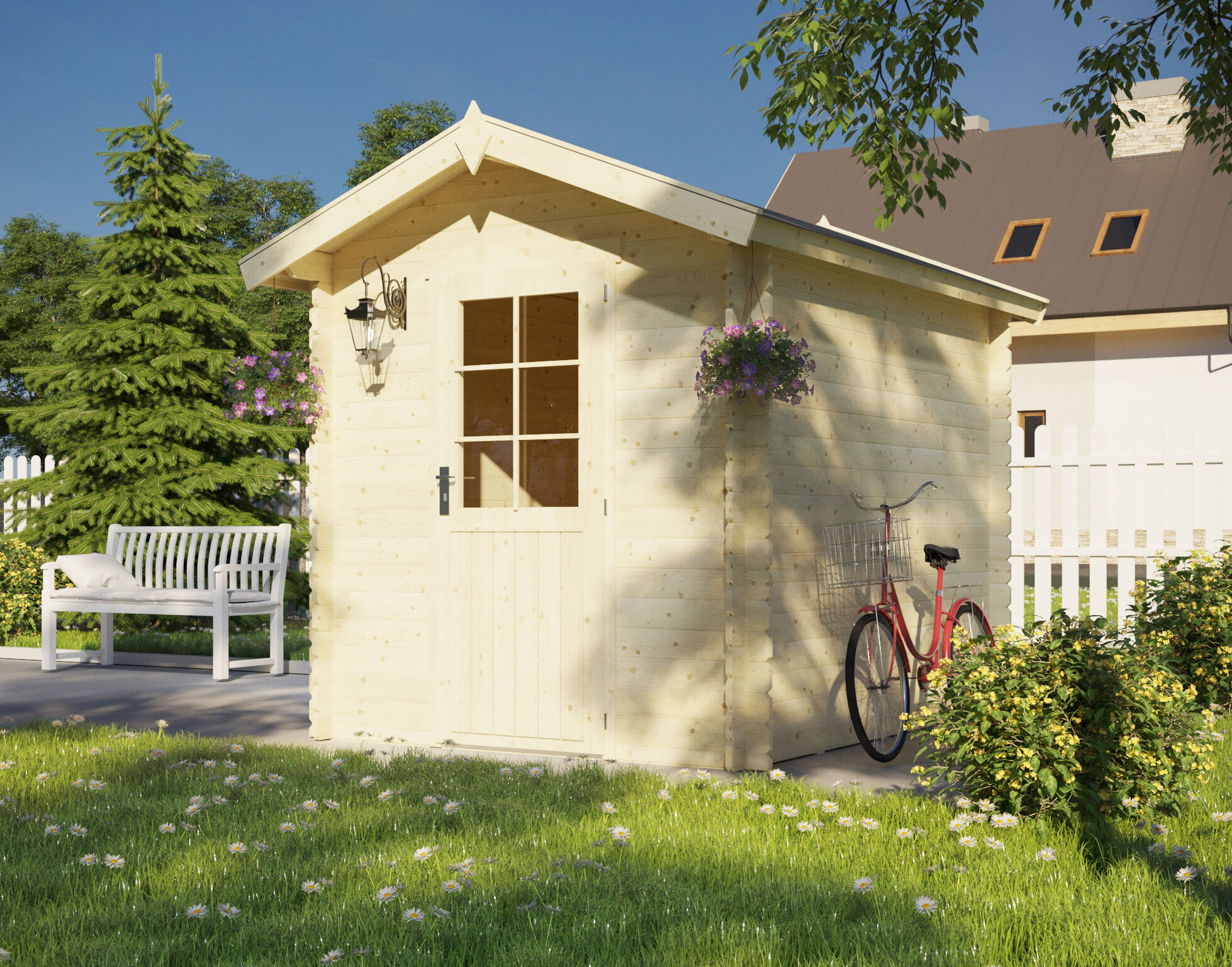 26% Rabatt ! Gartenhaus Modell Tiffin 28 B online kaufen