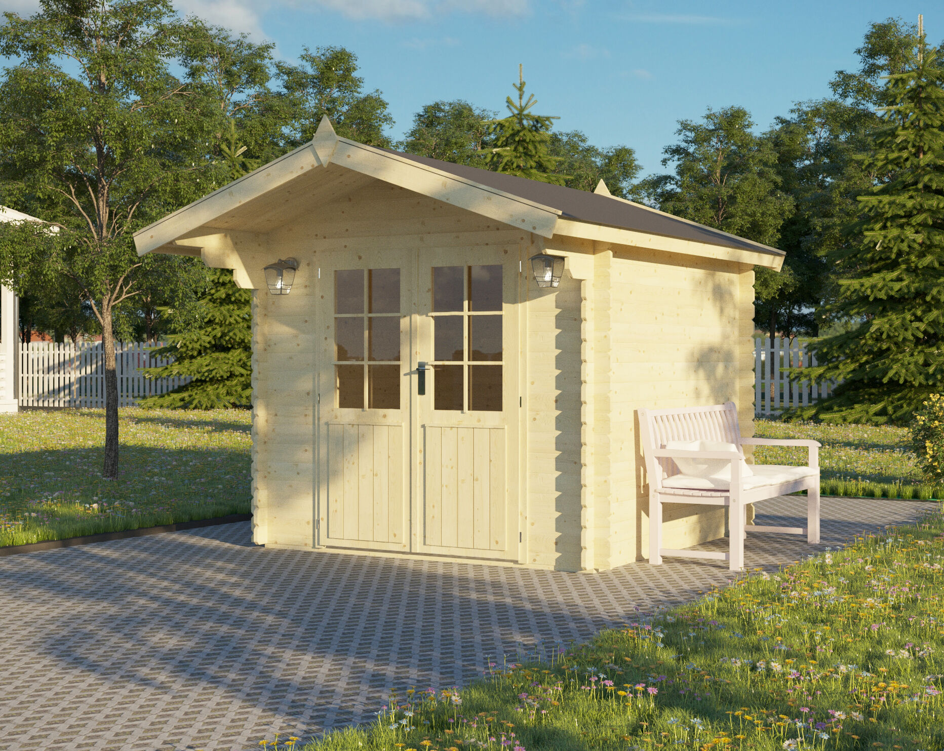 26% Rabatt ! Gartenhaus Modell Lily 28 online kaufen