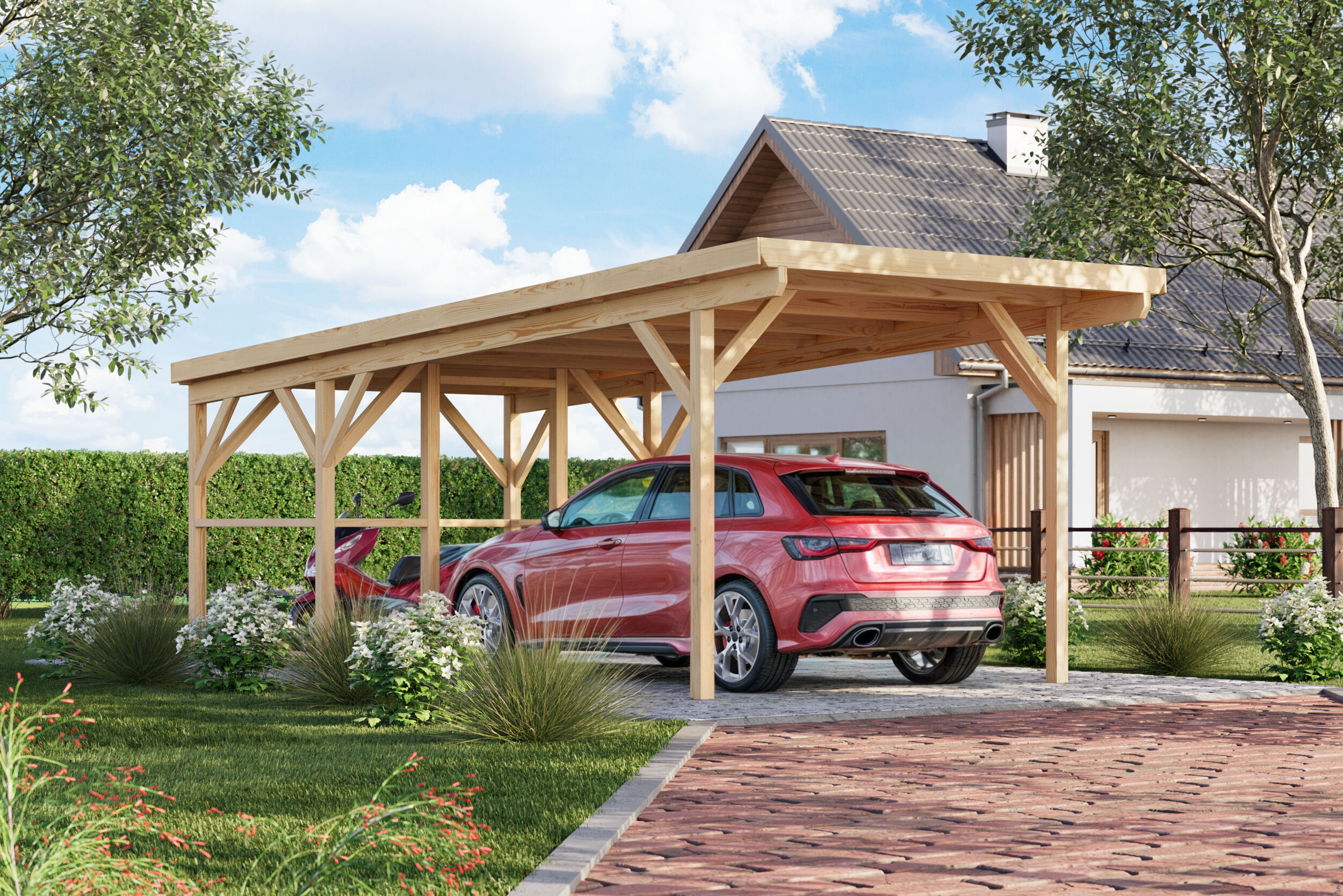 26% Rabatt ! Fjordholz Carport Modell X1 Plus online kaufen