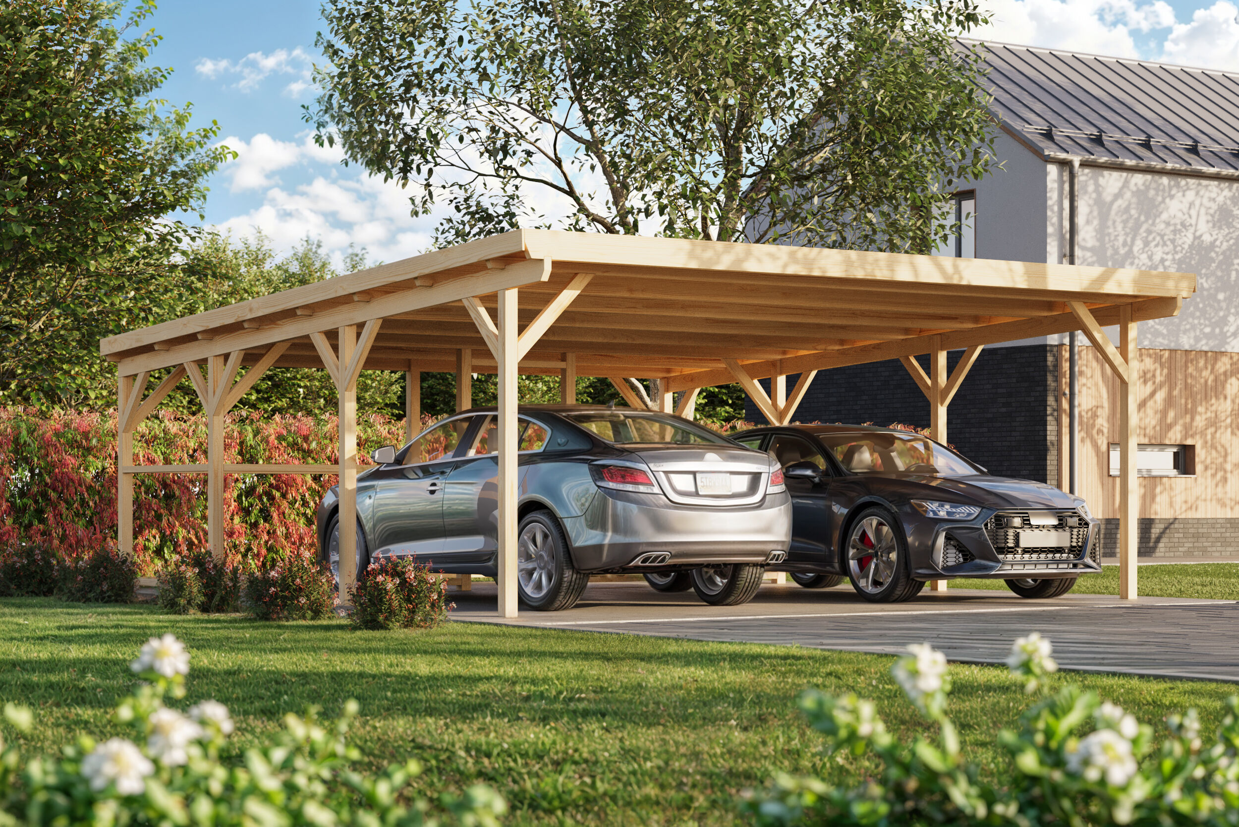 26% Rabatt ! Fjordholz Carport Modell X2 Plus online kaufen