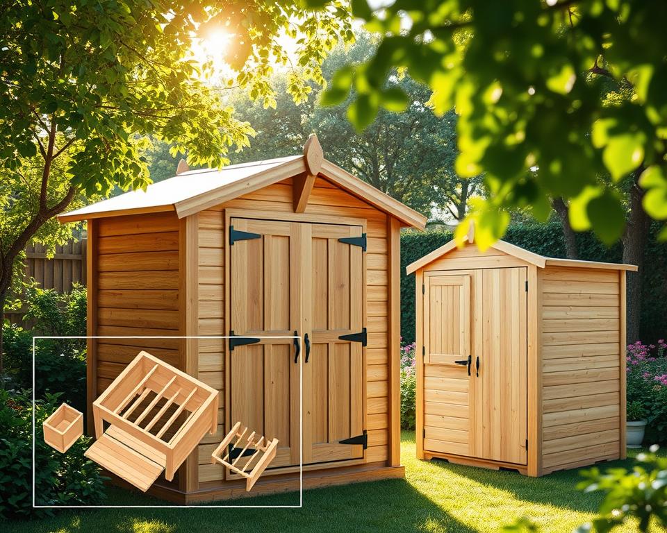 Gartenhütten Bausatz und schlüsselfertige Lösung