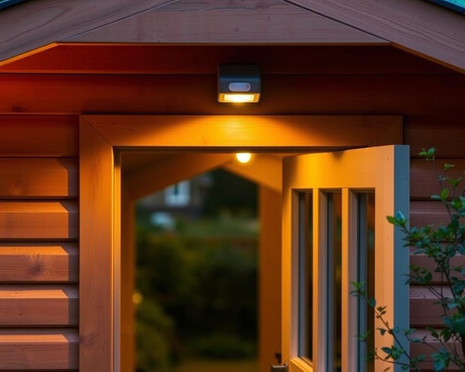 Bewegungsmelder Sicherheitsbeleuchtung für Gartenhaus