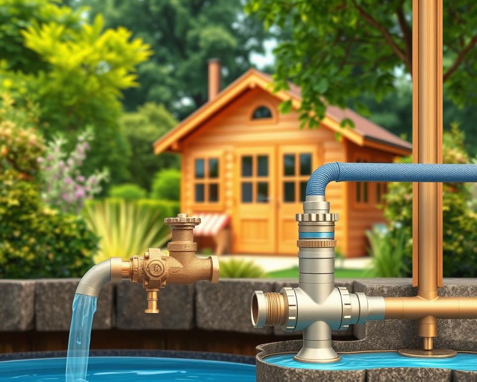 Gartenhaus Standortanalyse Wasseranschluss